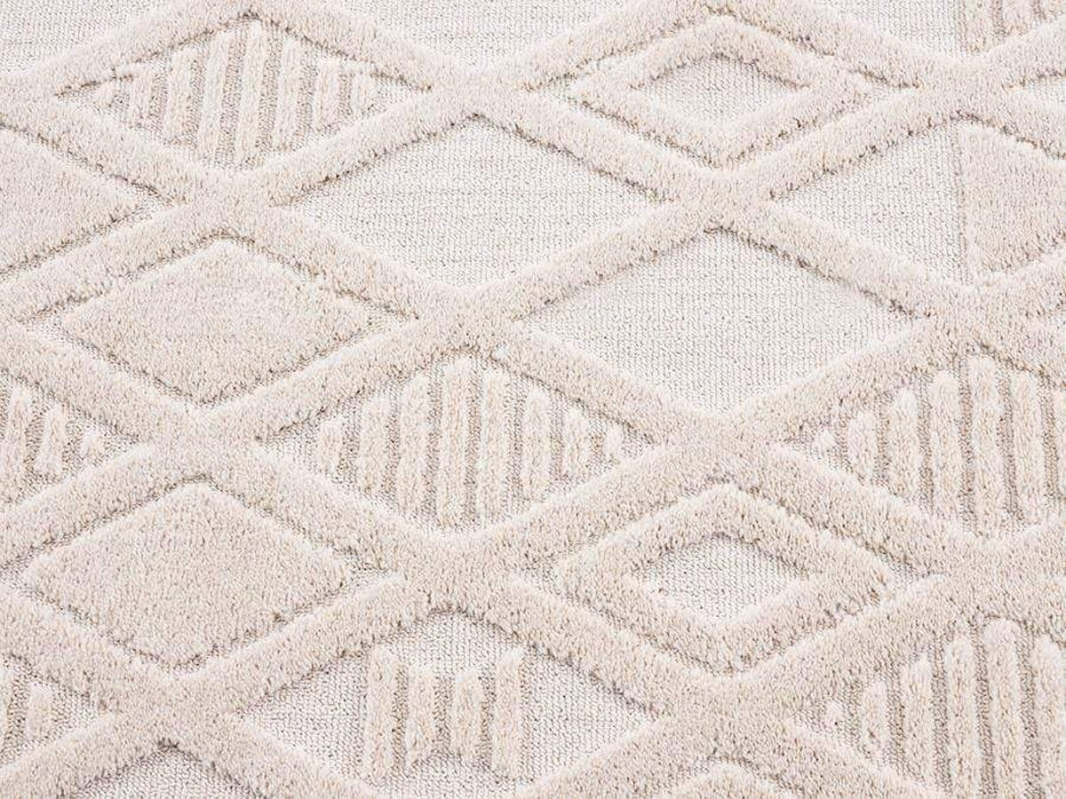 Kira Diamond Detail Textured Round Rug - Image 11