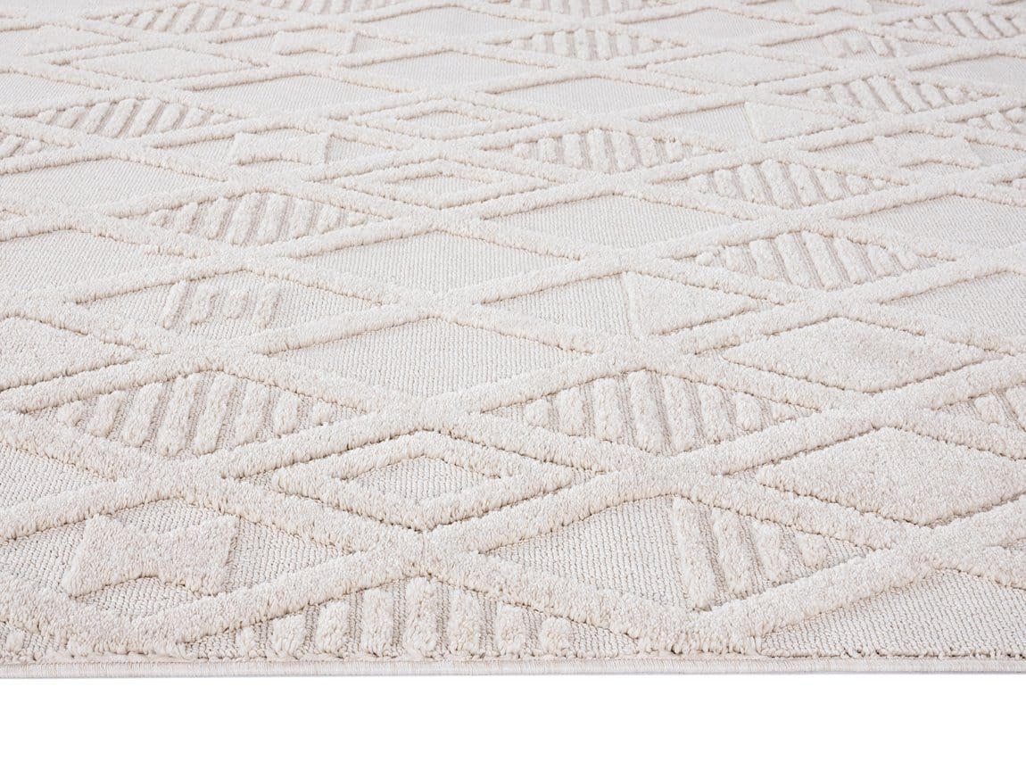 Kira Diamond Detail Textured Runner Rug - Image 6