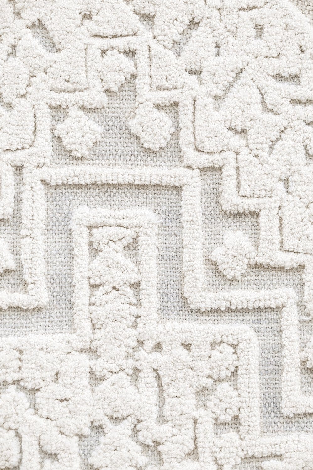 Kirrily Blue Grey and Ivory Textured Tribal Rug - Image 15