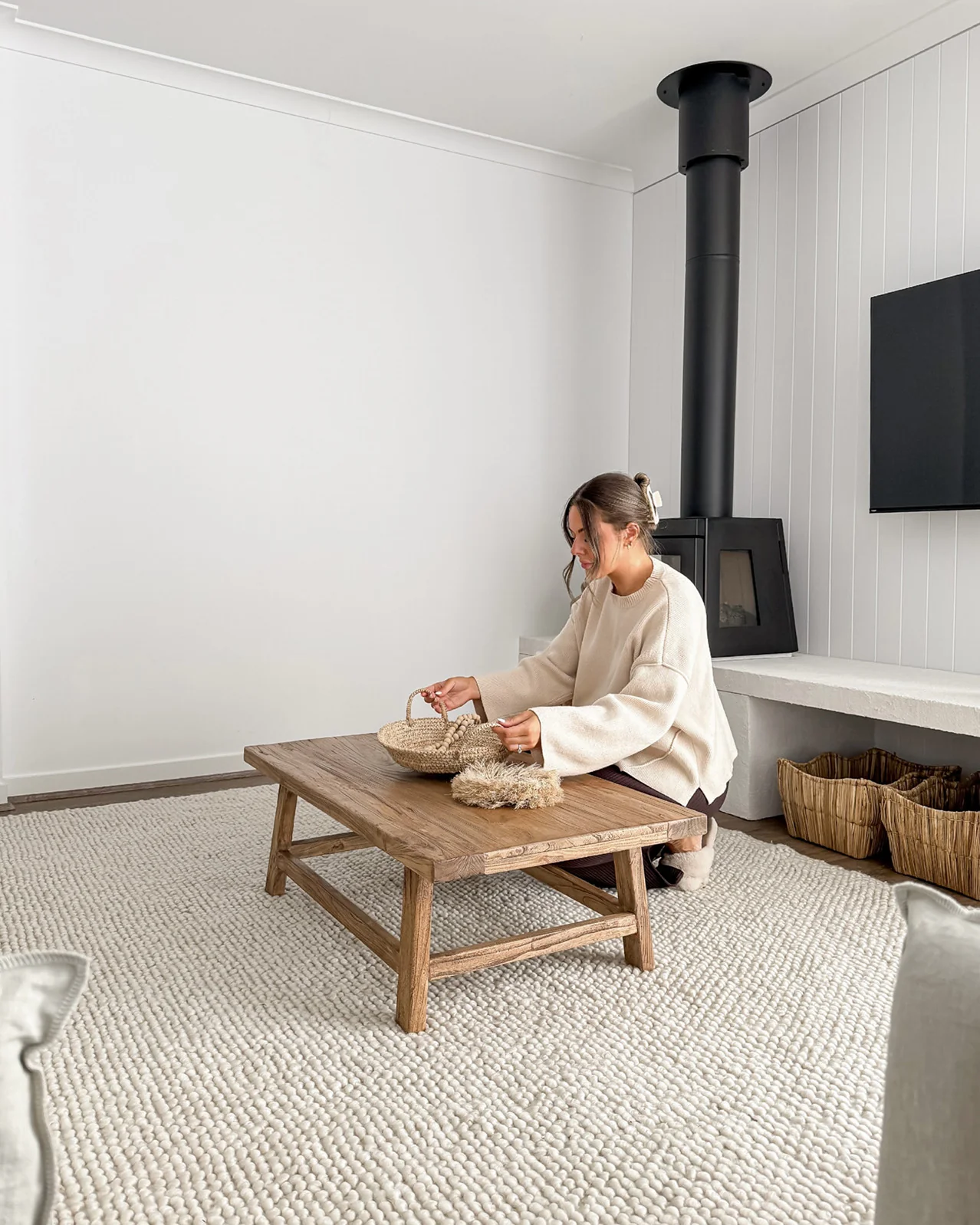 Kirsi Ivory Looped Indoor Outdoor P.E.T Rug - Image 10