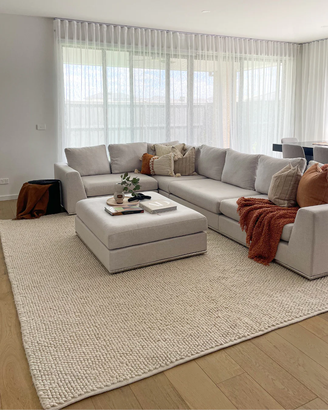 Kirsi Ivory Looped Indoor Outdoor P.E.T Rug - Image 12