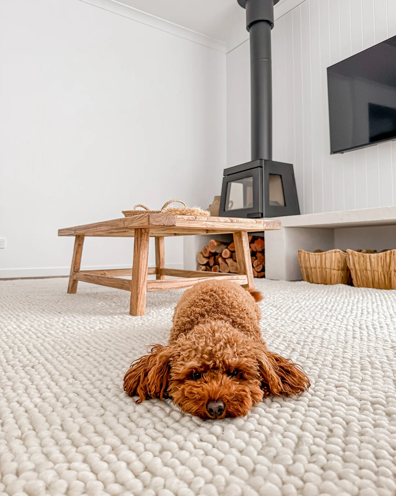 Kirsi Ivory Looped Indoor Outdoor P.E.T Rug - Image 8