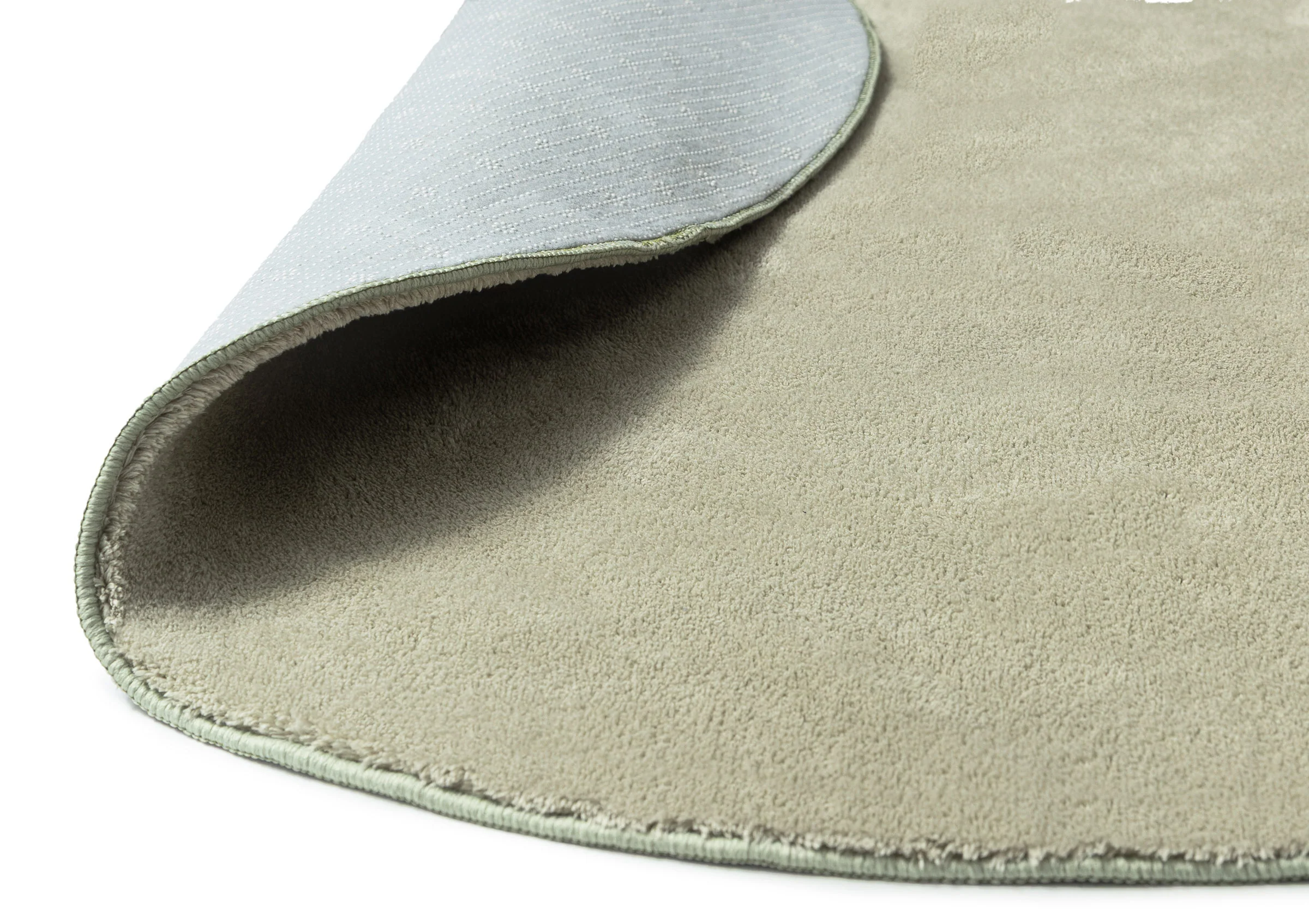 Kisa Green Irregular Round Washable Rug - Image 3