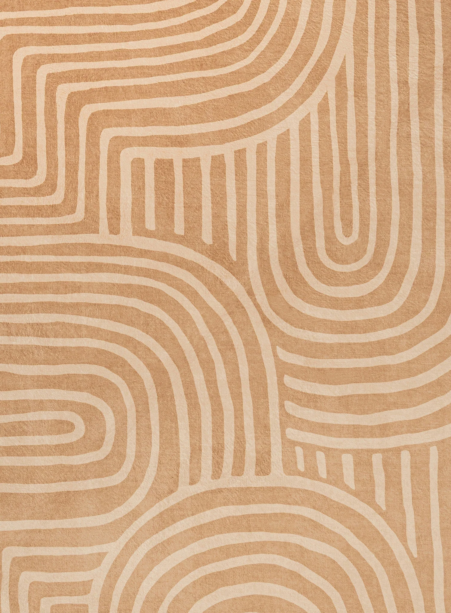 Koru Brown Abstract Rollie Pollie Round Playmat - Image 9