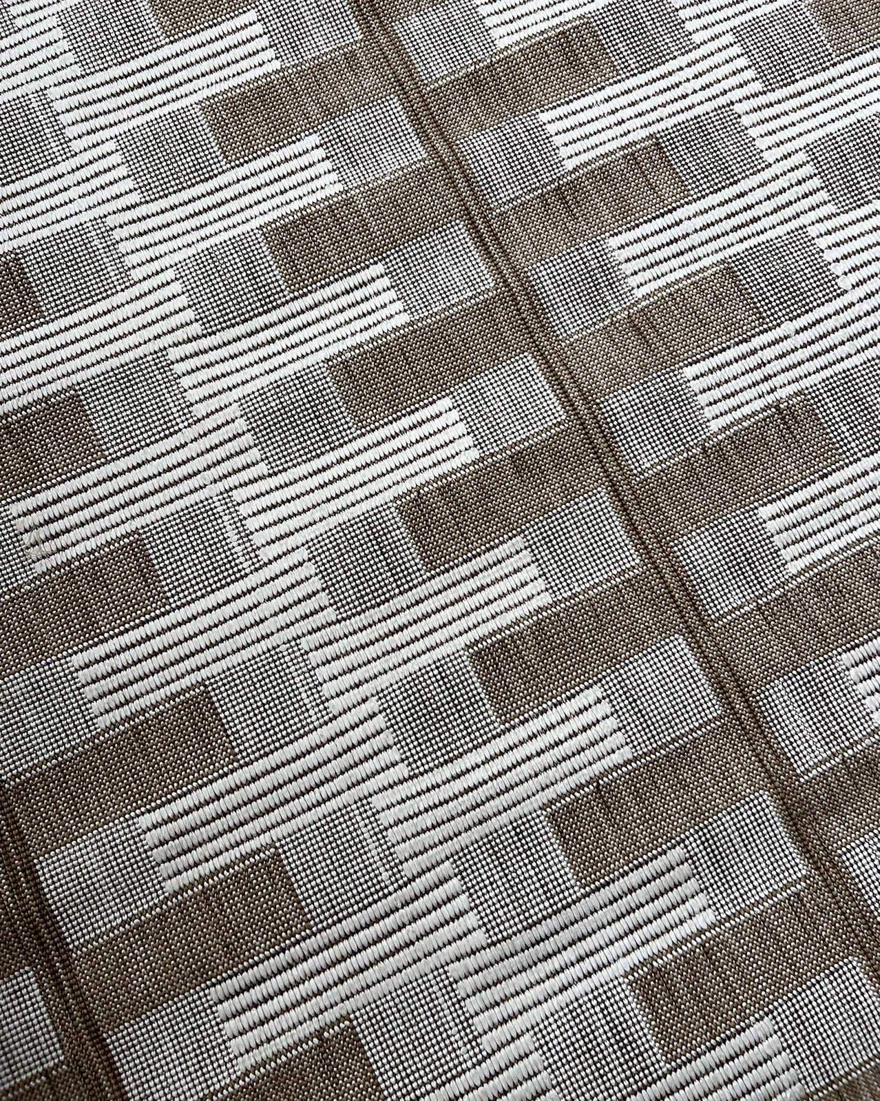 Krystal Brown and Ivory Geometric Flatweave Indoor Outdoor Rug - Image 13