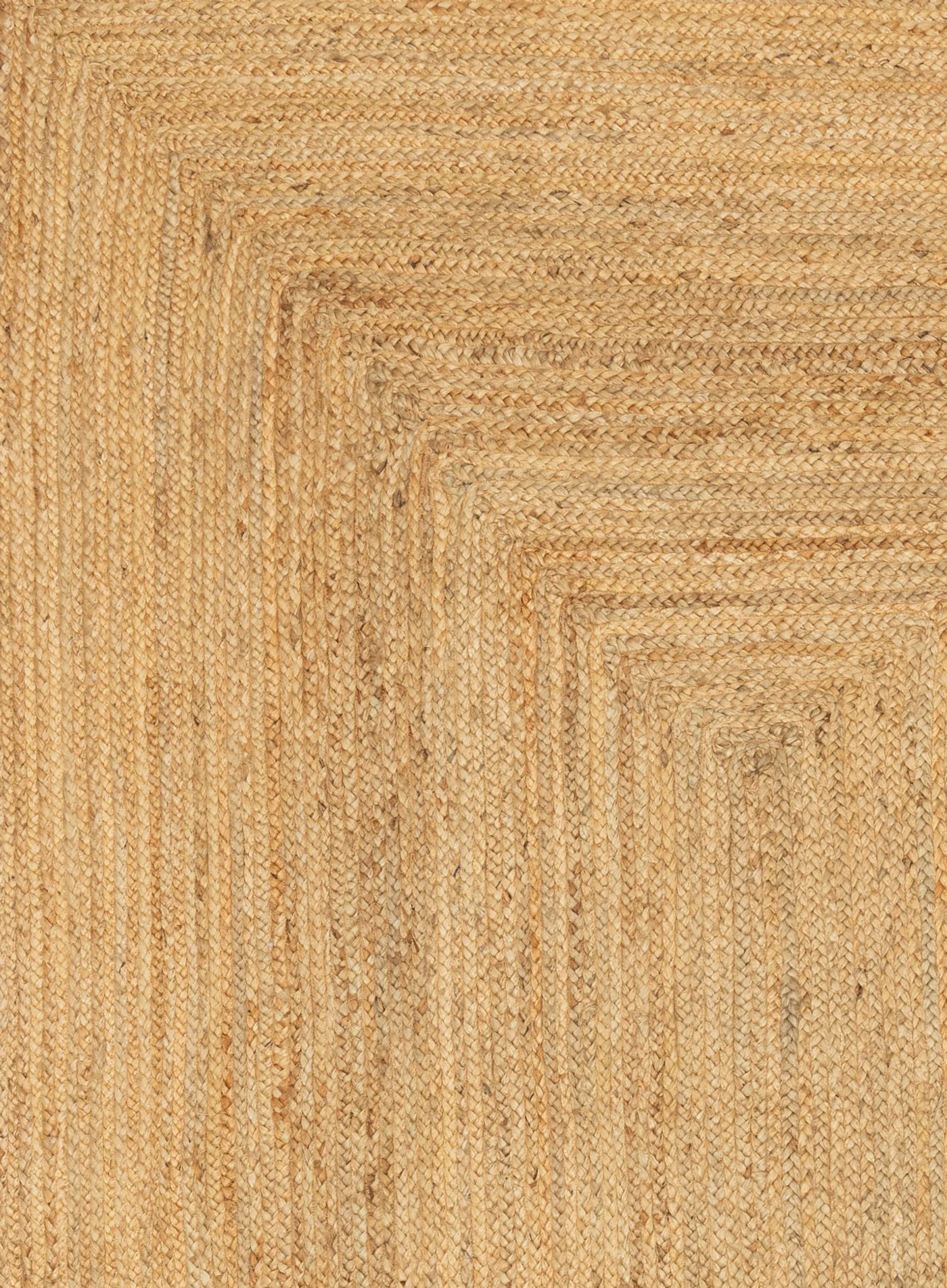Kumari Natural Brown Scalloped Jute Rug - Image 5