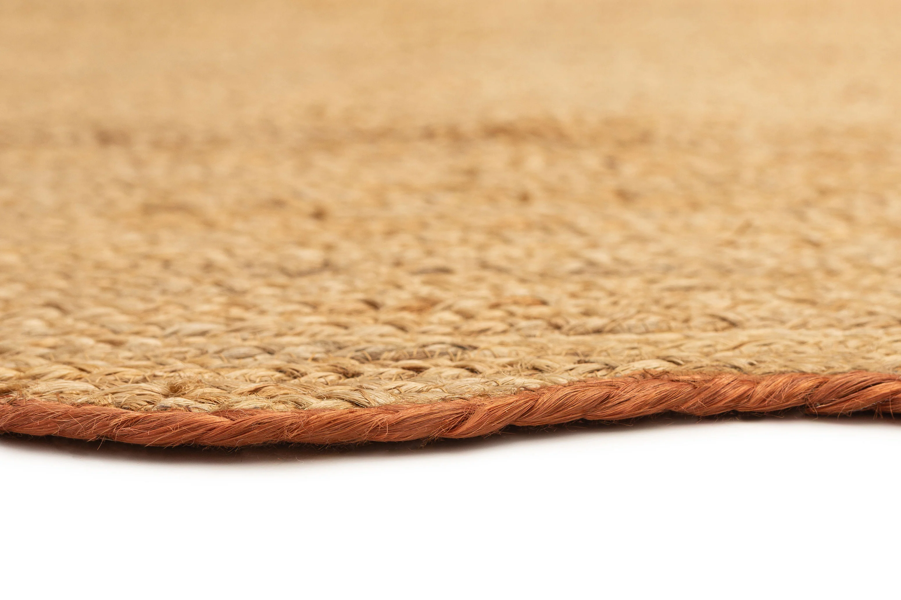 Kumari Natural Brown Scalloped Jute Rug - Image 6