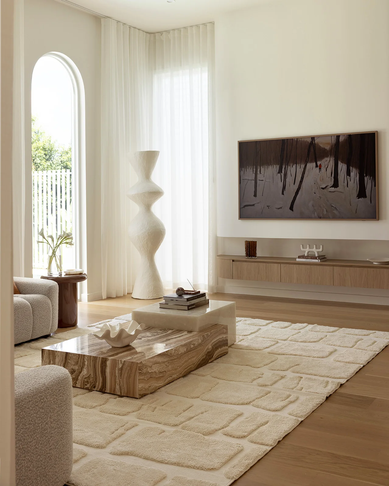 Kunal Ivory Abstract Rug - Image 2