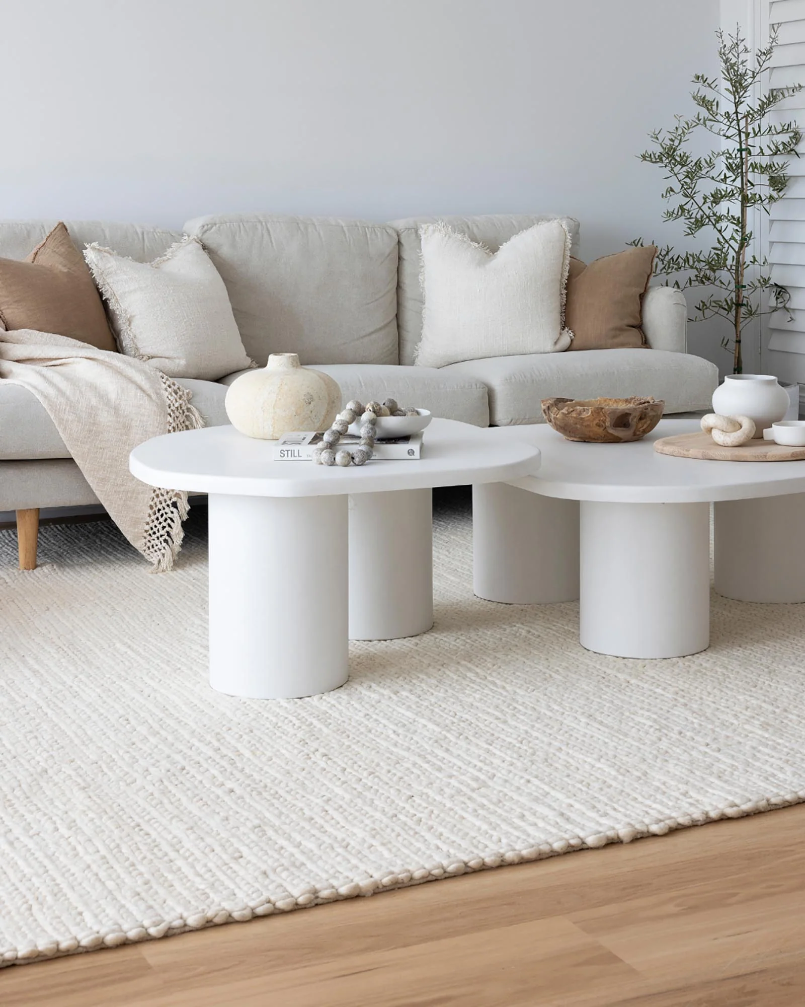 Laila Ivory Braided Wool Rug - Image 13