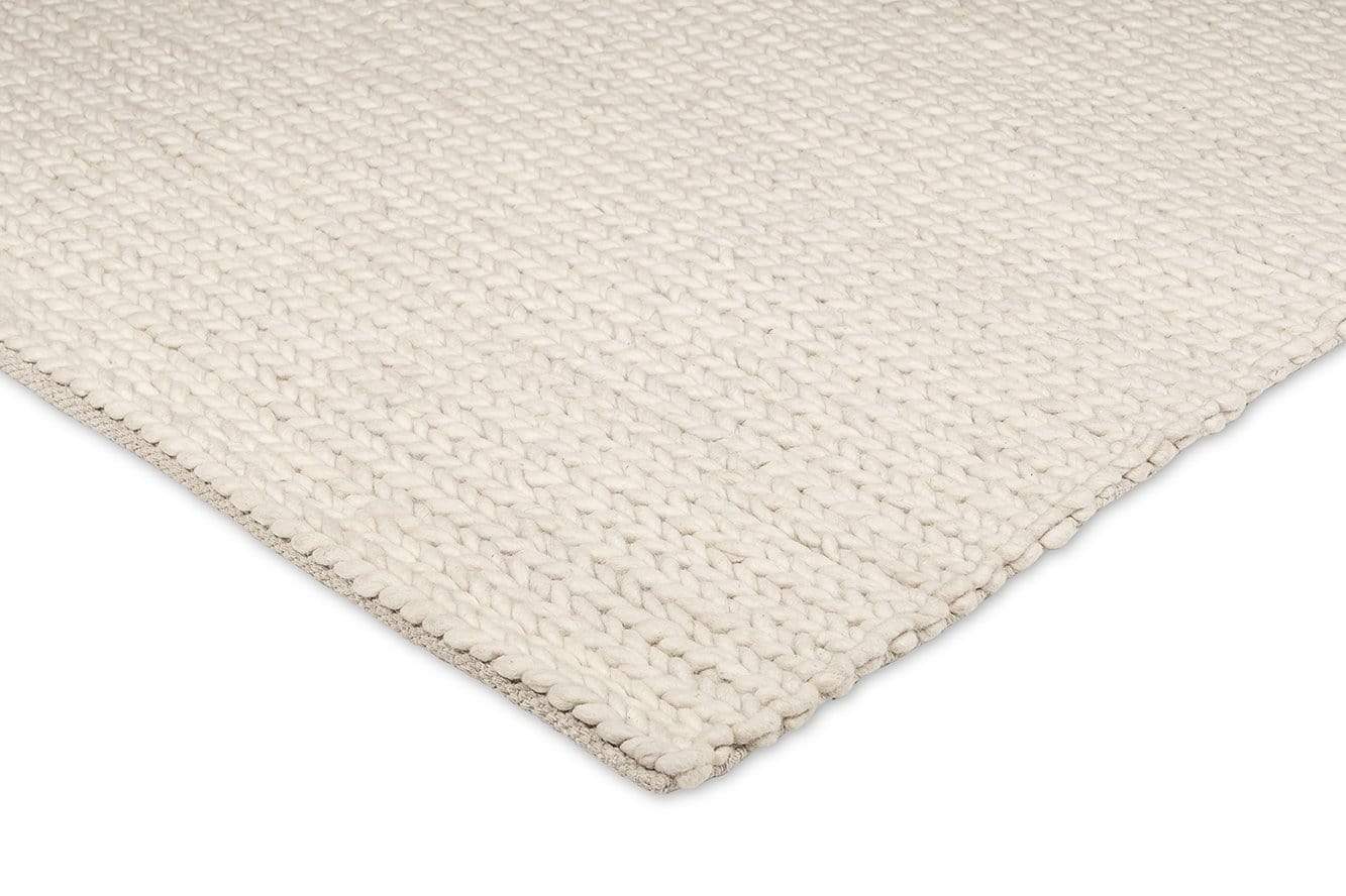 Laila Ivory Braided Wool Rug - Image 15