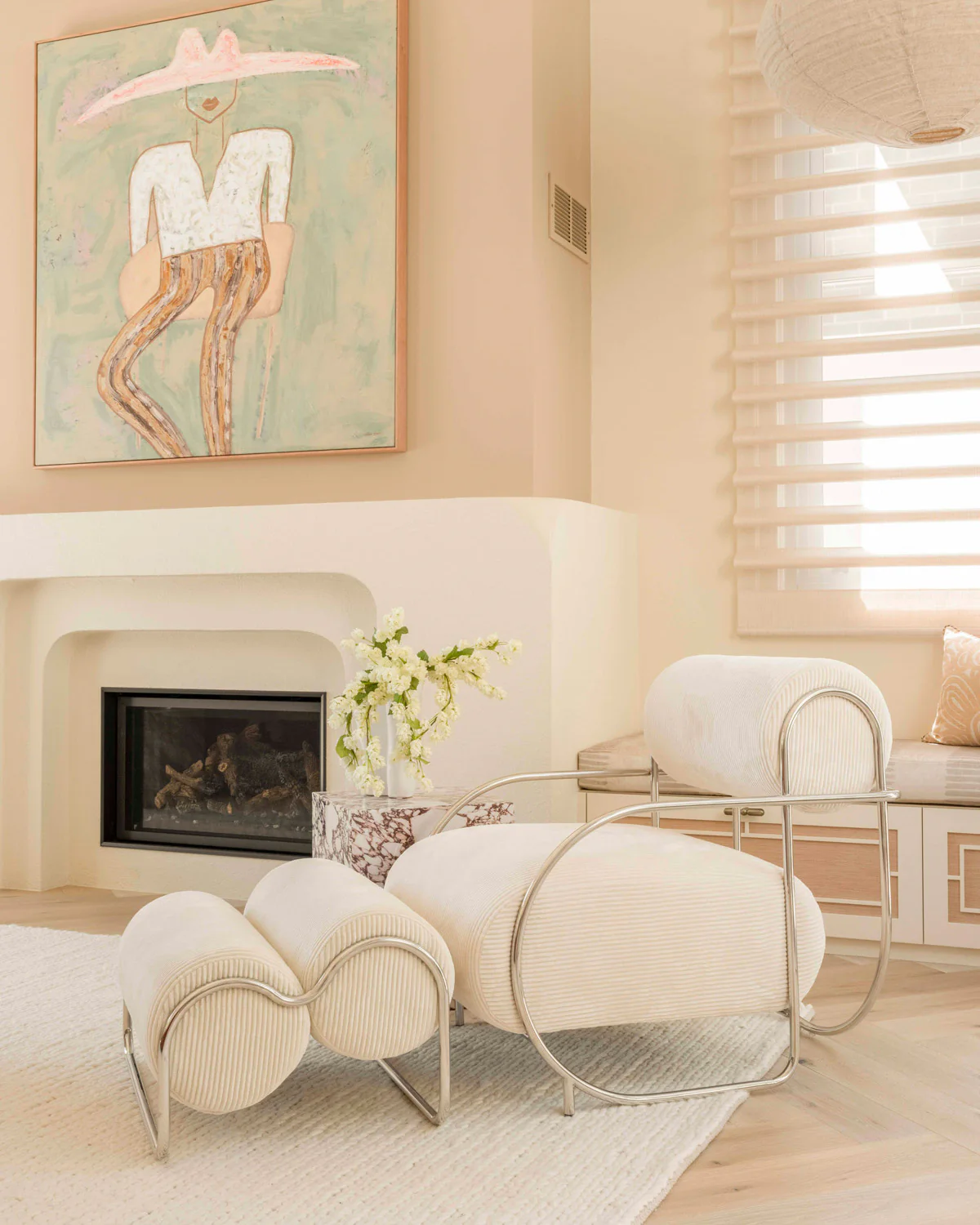 Laila Ivory Braided Wool Rug - Image 2