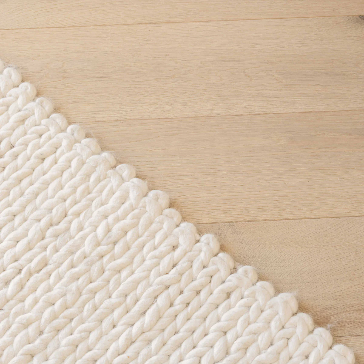 Laila Ivory Braided Wool Rug - Image 4