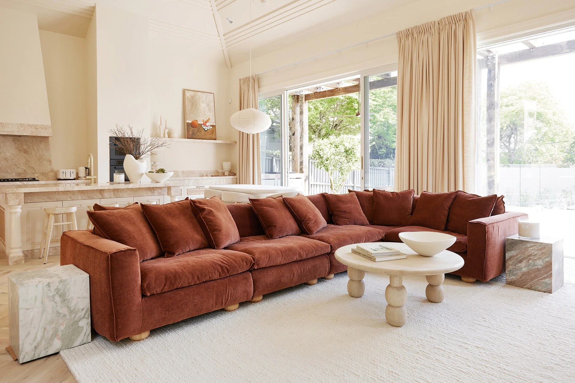Laila Ivory Braided Wool Rug - Image 5