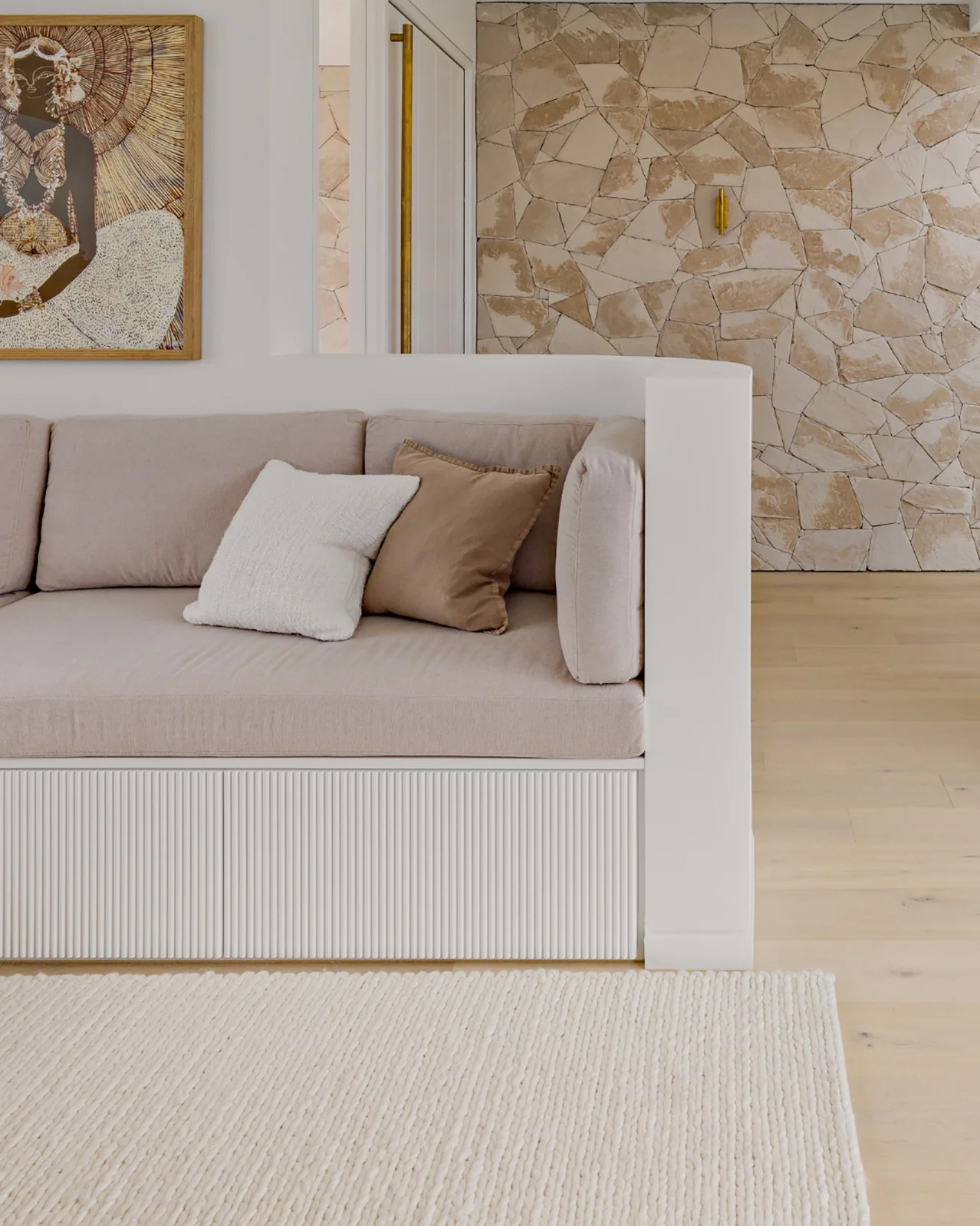 Laila Ivory Braided Wool Rug - Image 9