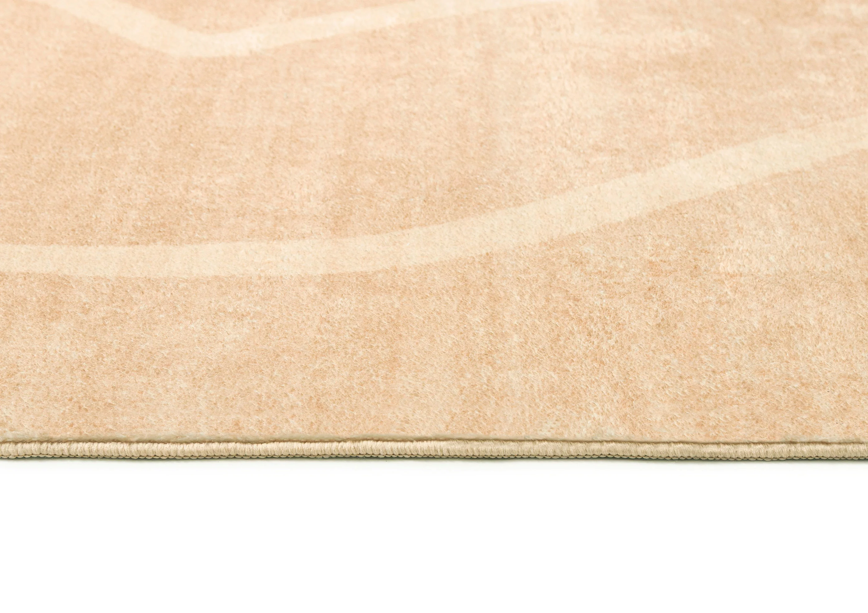 Larsa Beige and Light Beige Abstract Washable Rug - Image 3