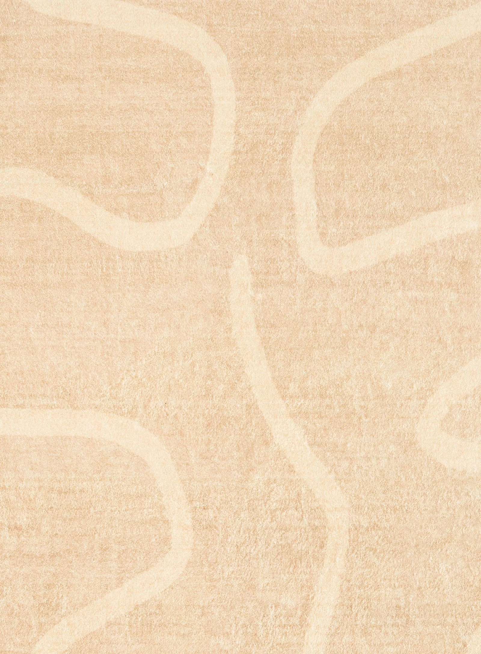Larsa Beige and Light Beige Abstract Washable Rug - Image 5