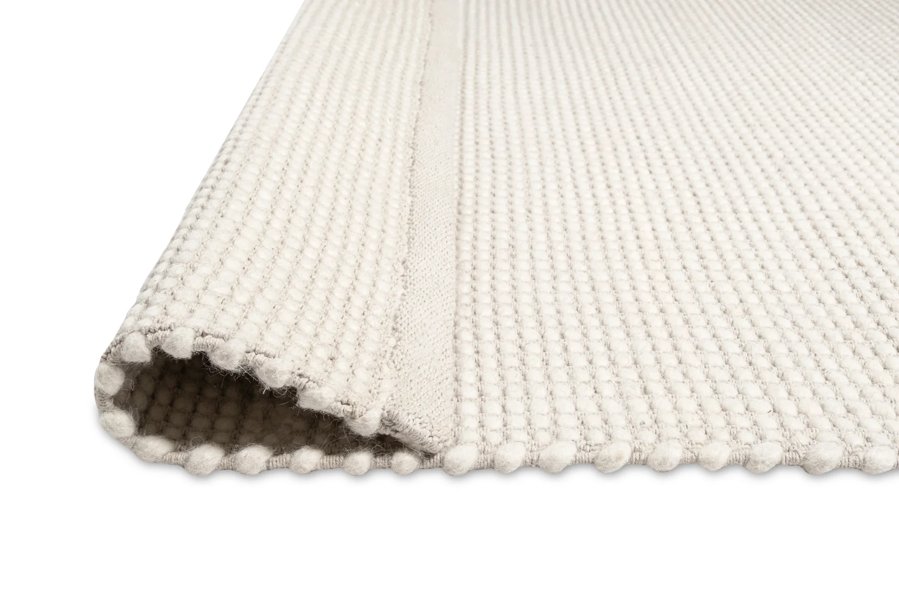 Larvic Ivory Chunky Wool Rug - Image 12