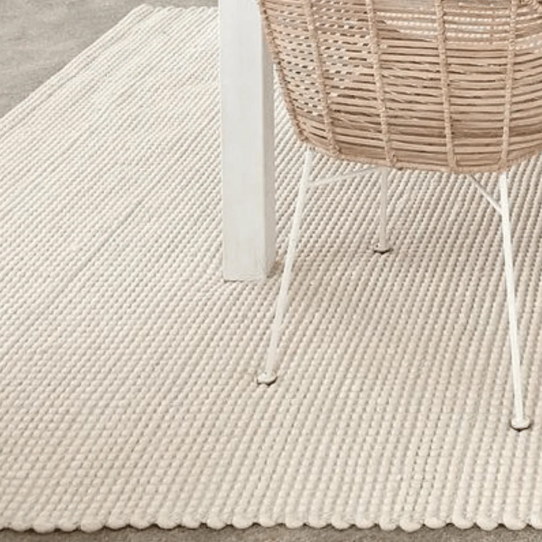 Larvic Ivory Chunky Wool Rug - Image 7
