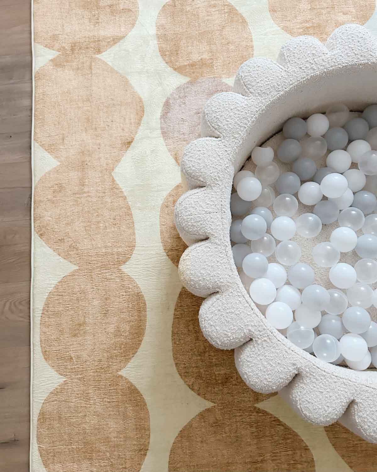 Lexa Beige and Light Beige Abstract Rollie Pollie Playmat - Image 6