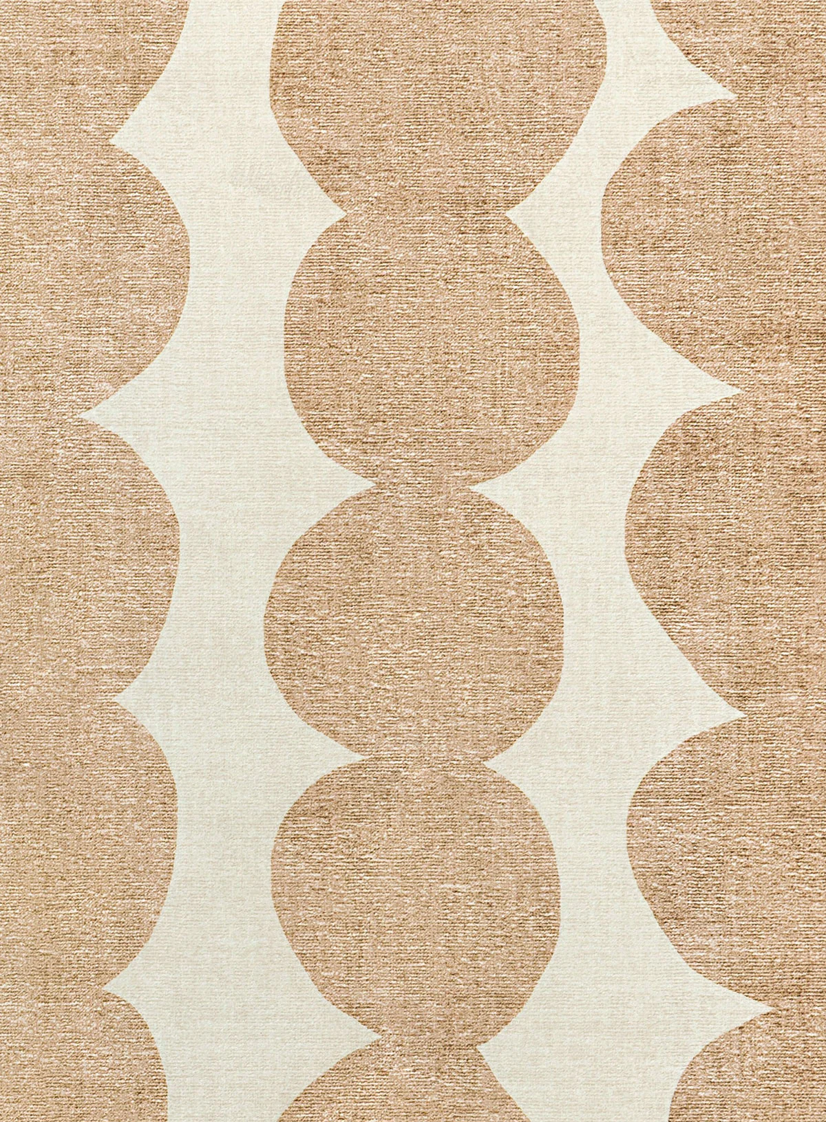 Lexa Beige and Light Beige Abstract Rollie Pollie Round Playmat - Image 10