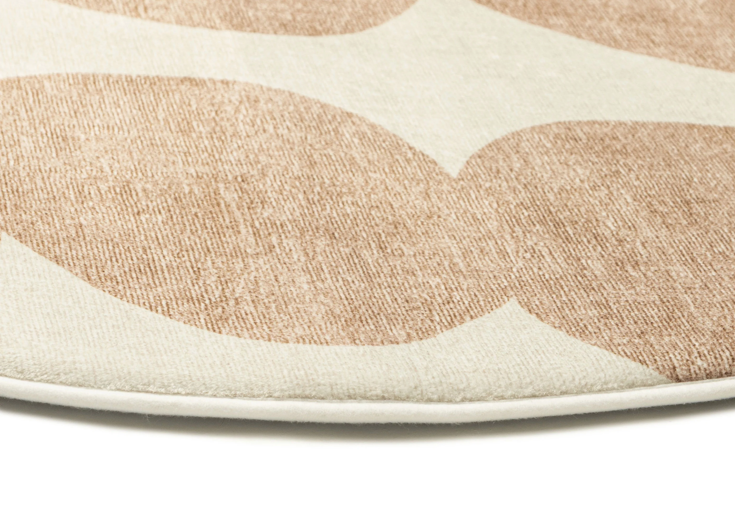 Lexa Beige and Light Beige Abstract Rollie Pollie Round Playmat - Image 8