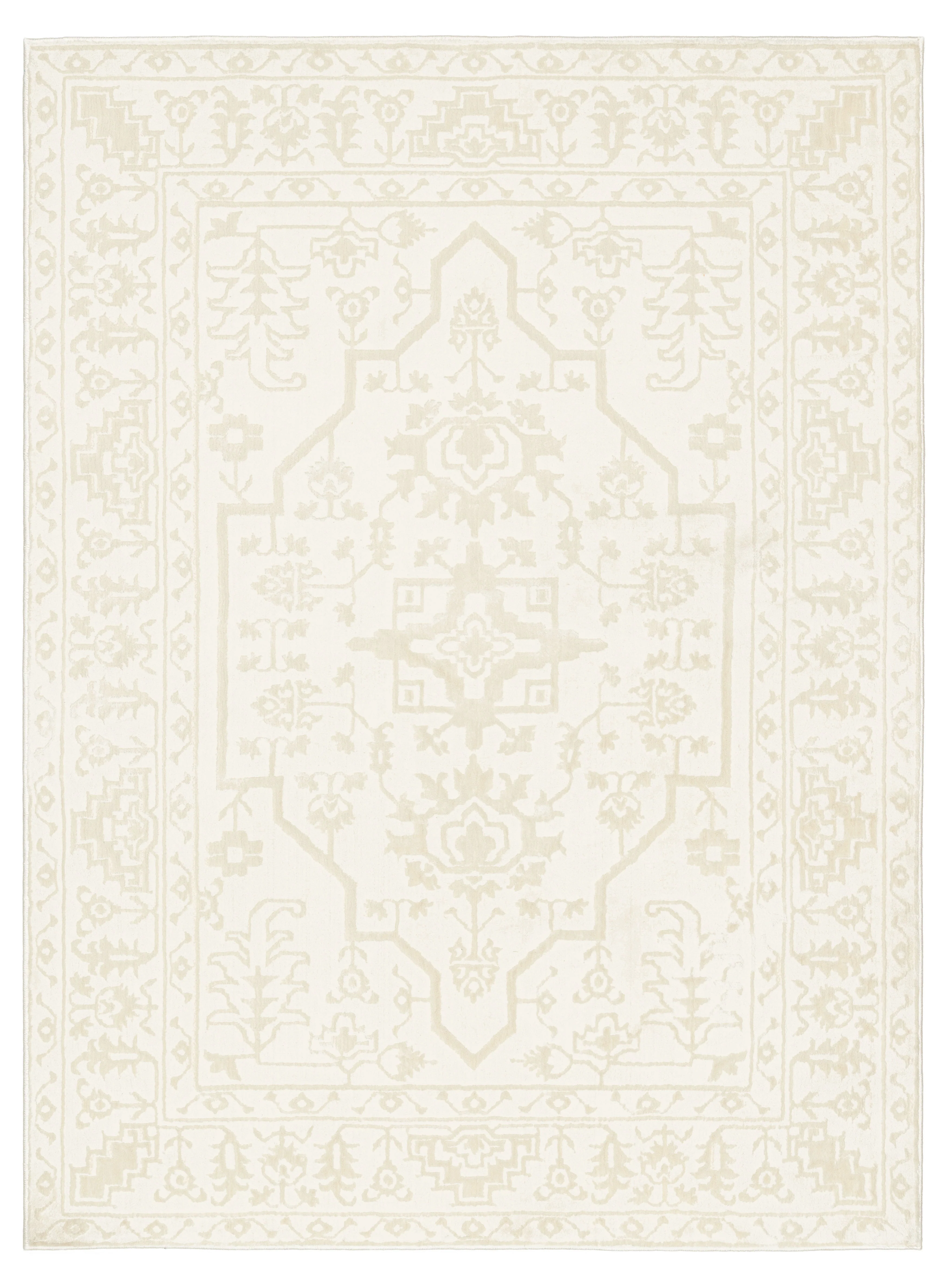 Lianda Neutral Medallion Rug