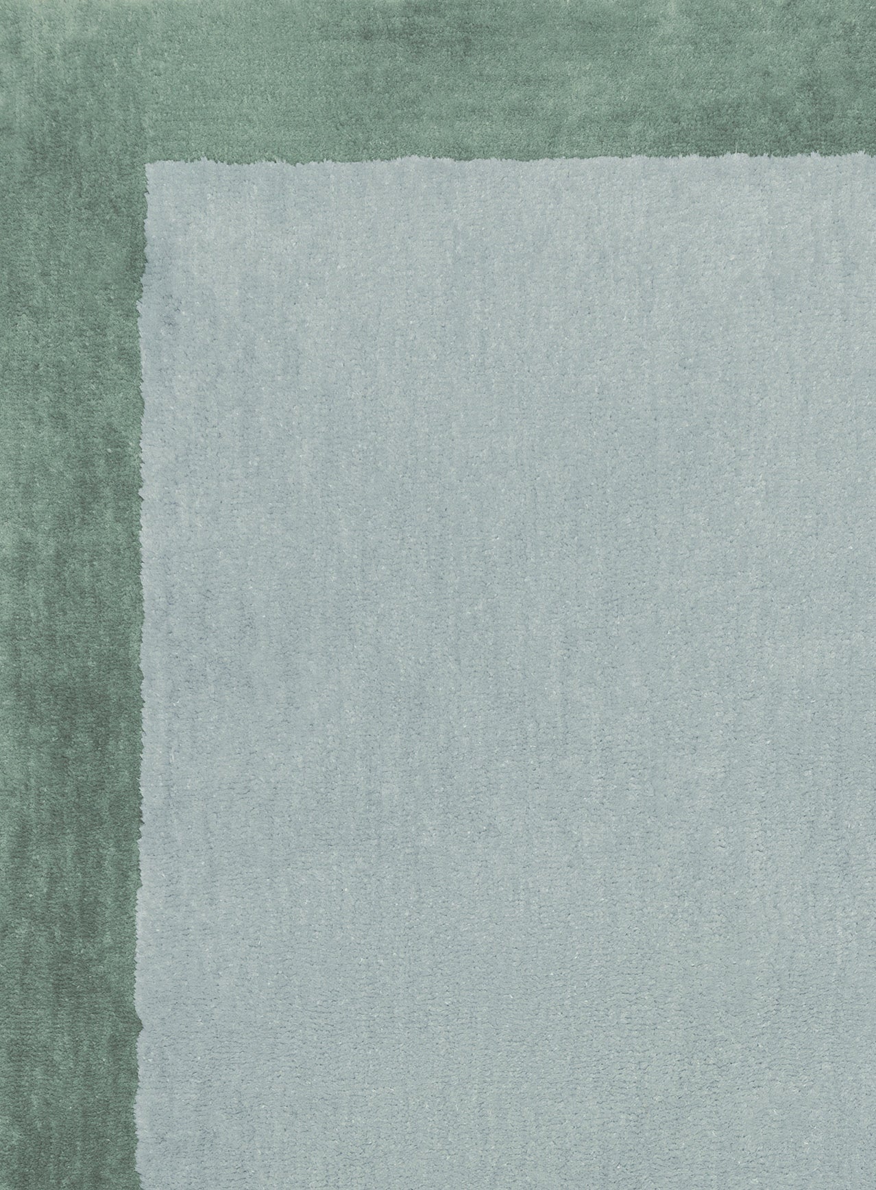 Lila Green Bordered Shag Rug - Image 11