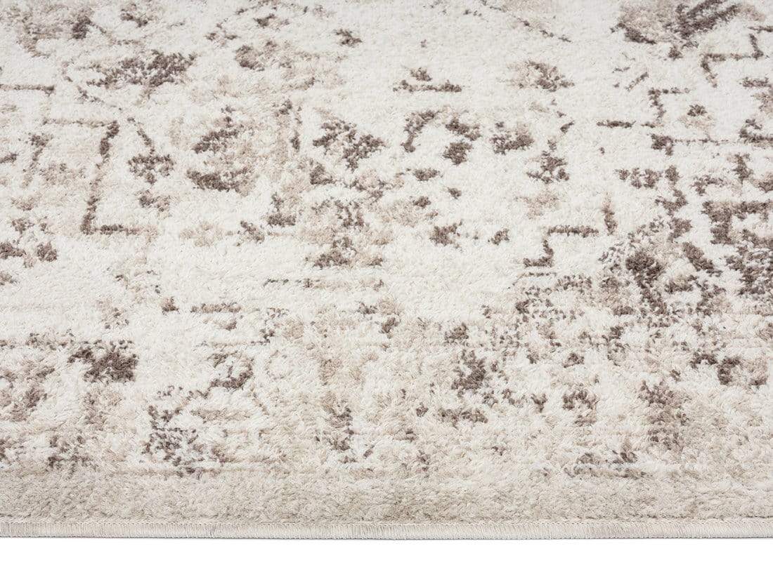 Liliana Cream And Brown Traditional Distressed Floral Rug - Image 14