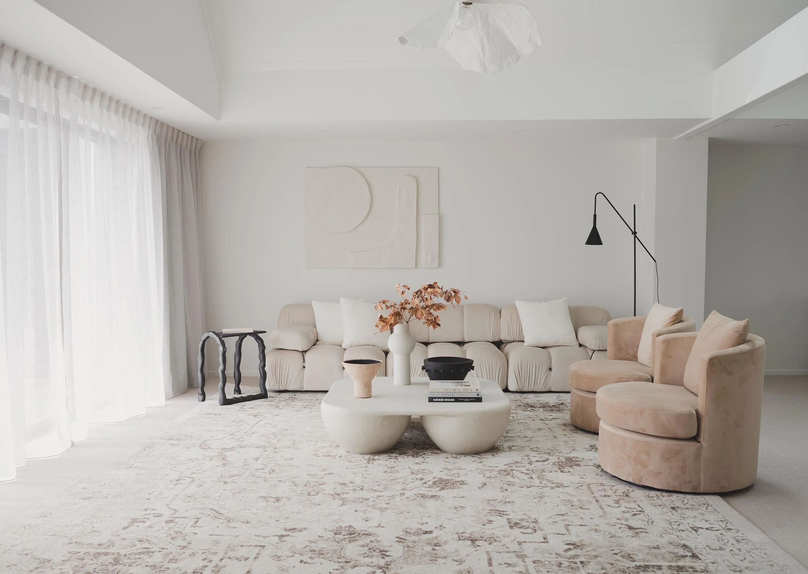 Liliana Cream And Brown Traditional Distressed Floral Rug - Image 5