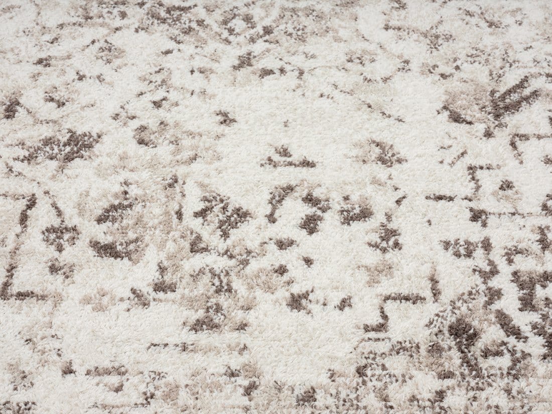 Liliana Cream And Brown Traditional Distressed Floral Runner Rug - Image 5