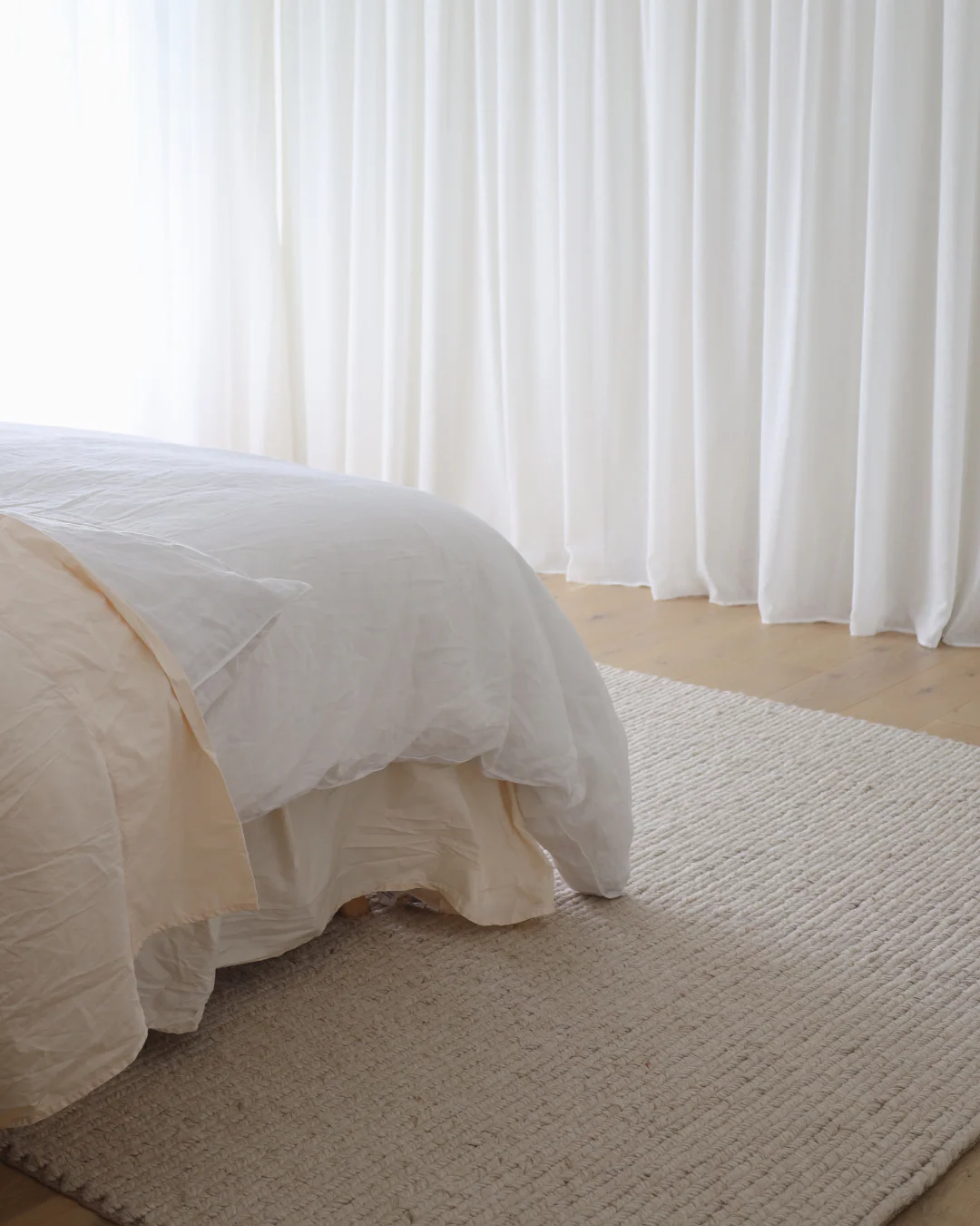 Linnea Beige Herringbone Braided Wool Rug - Image 4