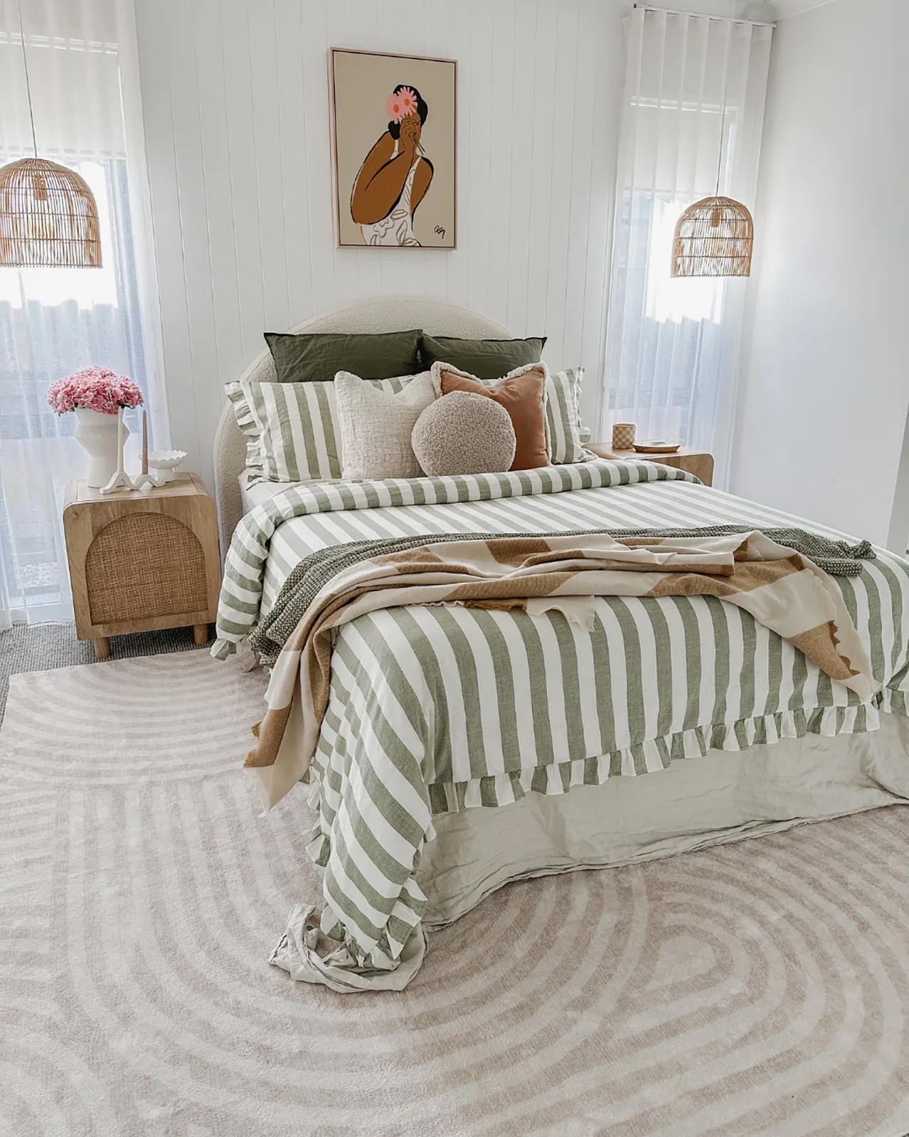 Lissy Ivory Rainbow Pattern Washable Rug - Image 4