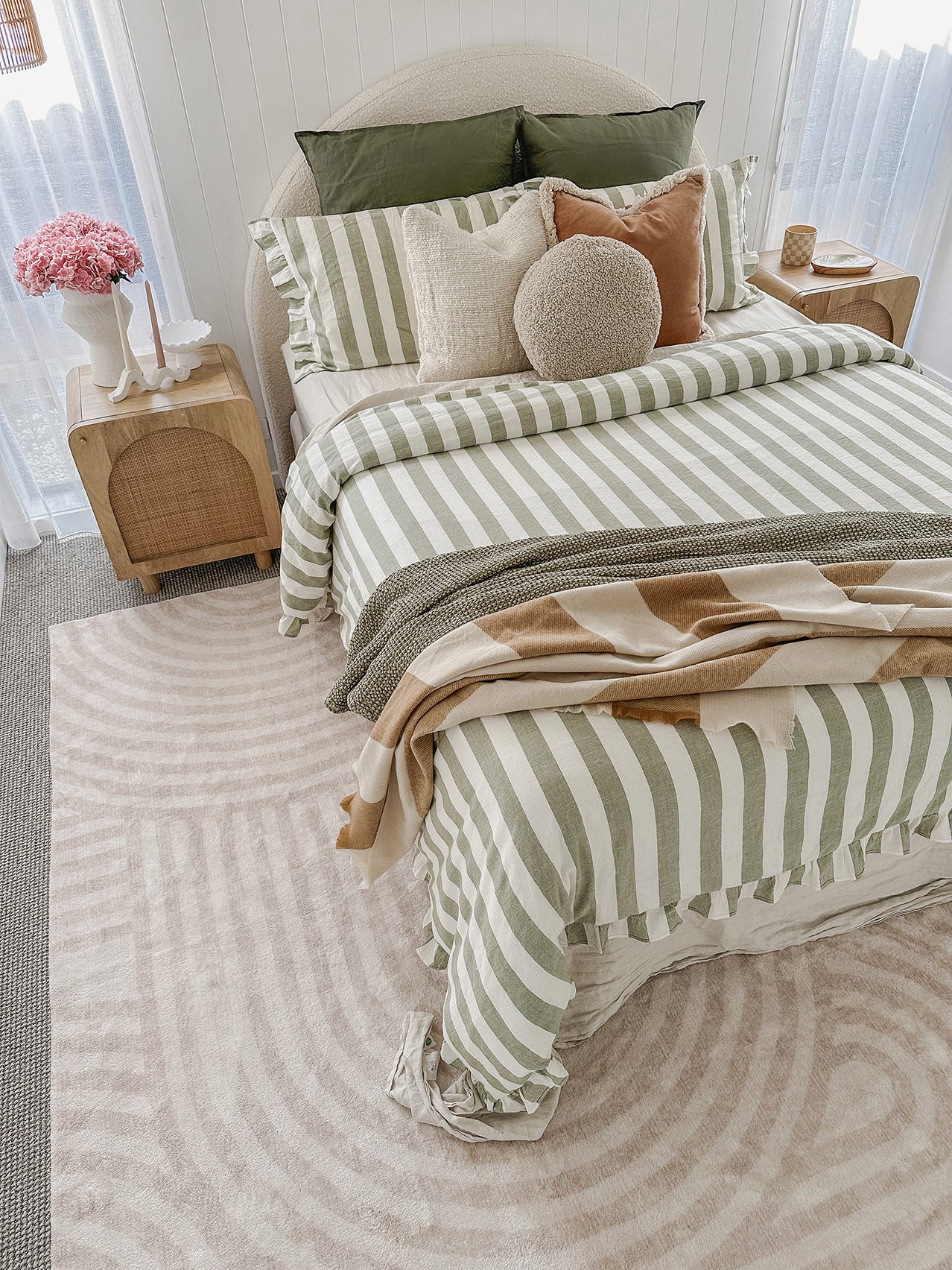 Lissy Ivory Rainbow Pattern Washable Rug - Image 7