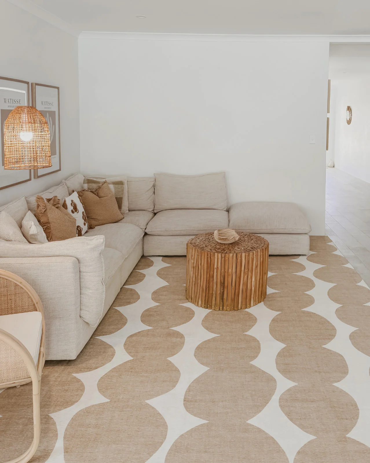 Loannis Beige Ivory Indoor Outdoor Washable Rug - Image 2