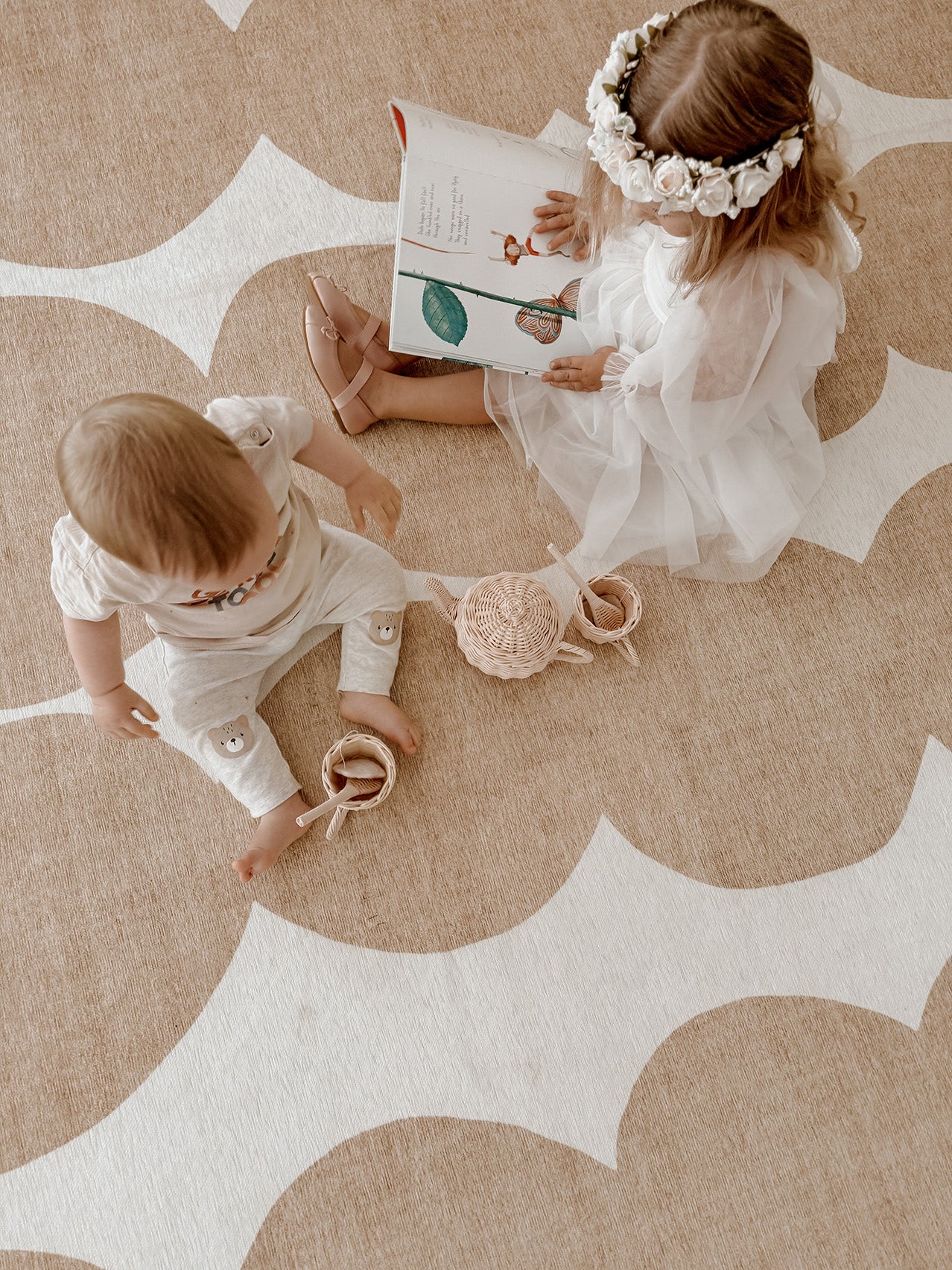 Loannis Beige Ivory Indoor Outdoor Washable Rug - Image 4