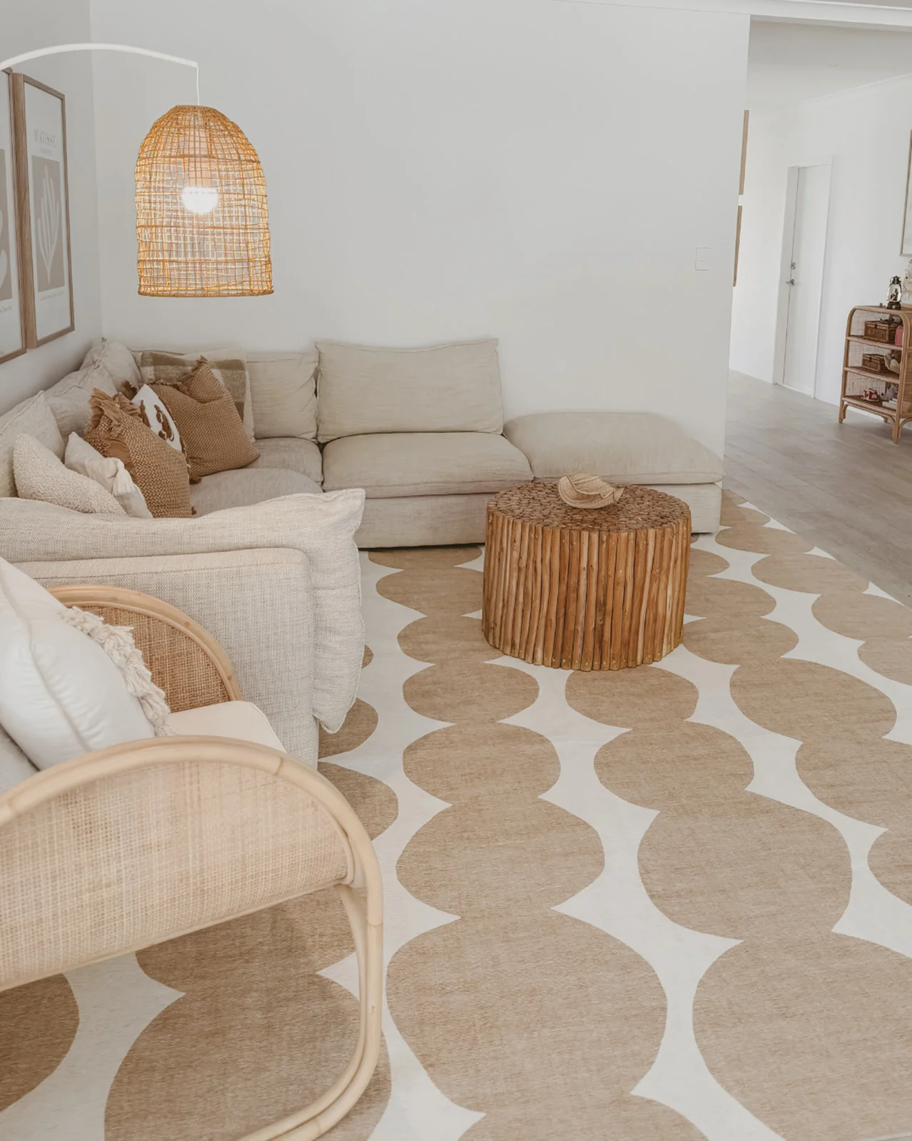 Loannis Beige Ivory Indoor Outdoor Washable Rug - Image 5