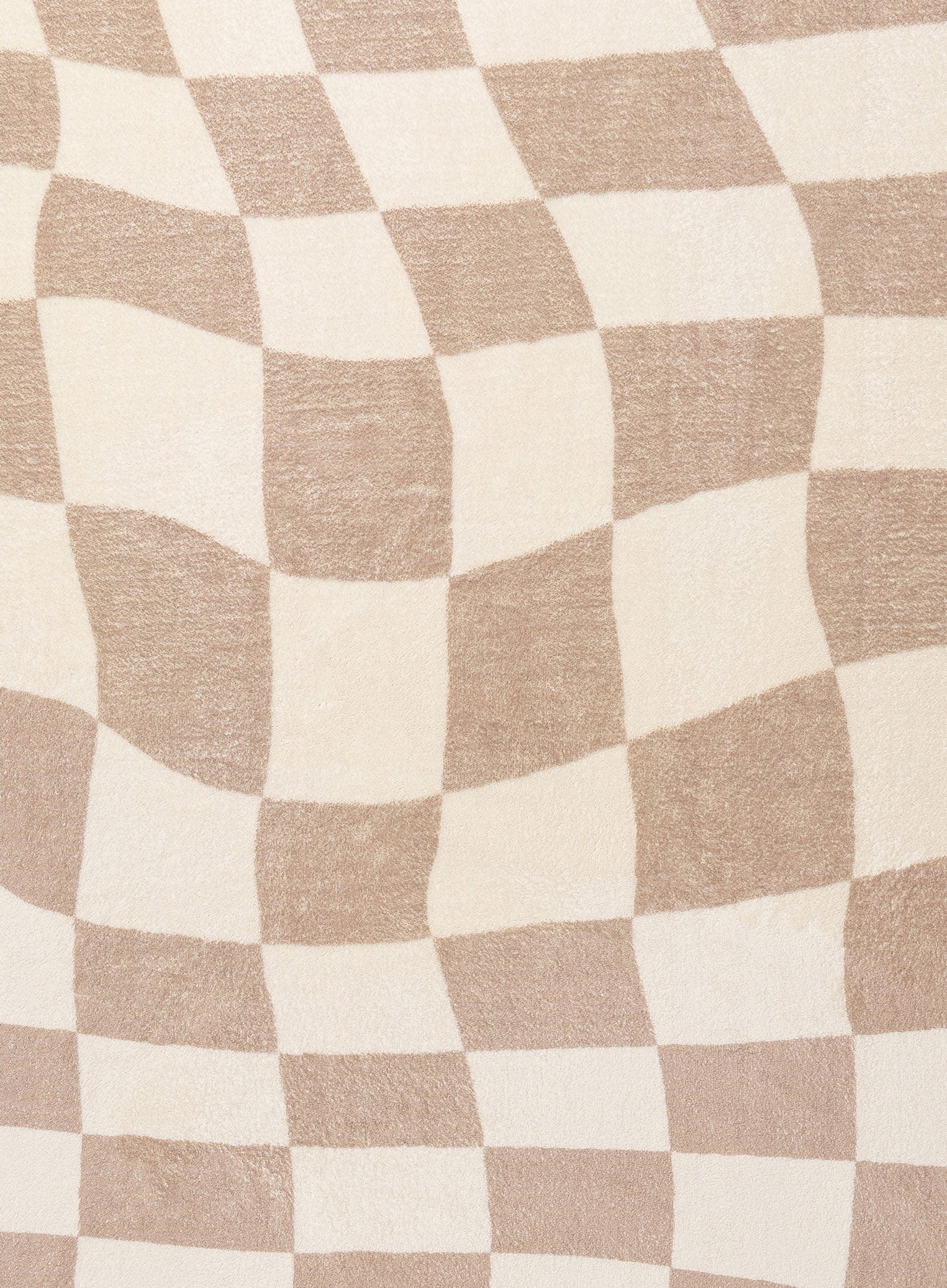 Logan Beige and Ivory Abstract Checkered Washable Rug - Image 20