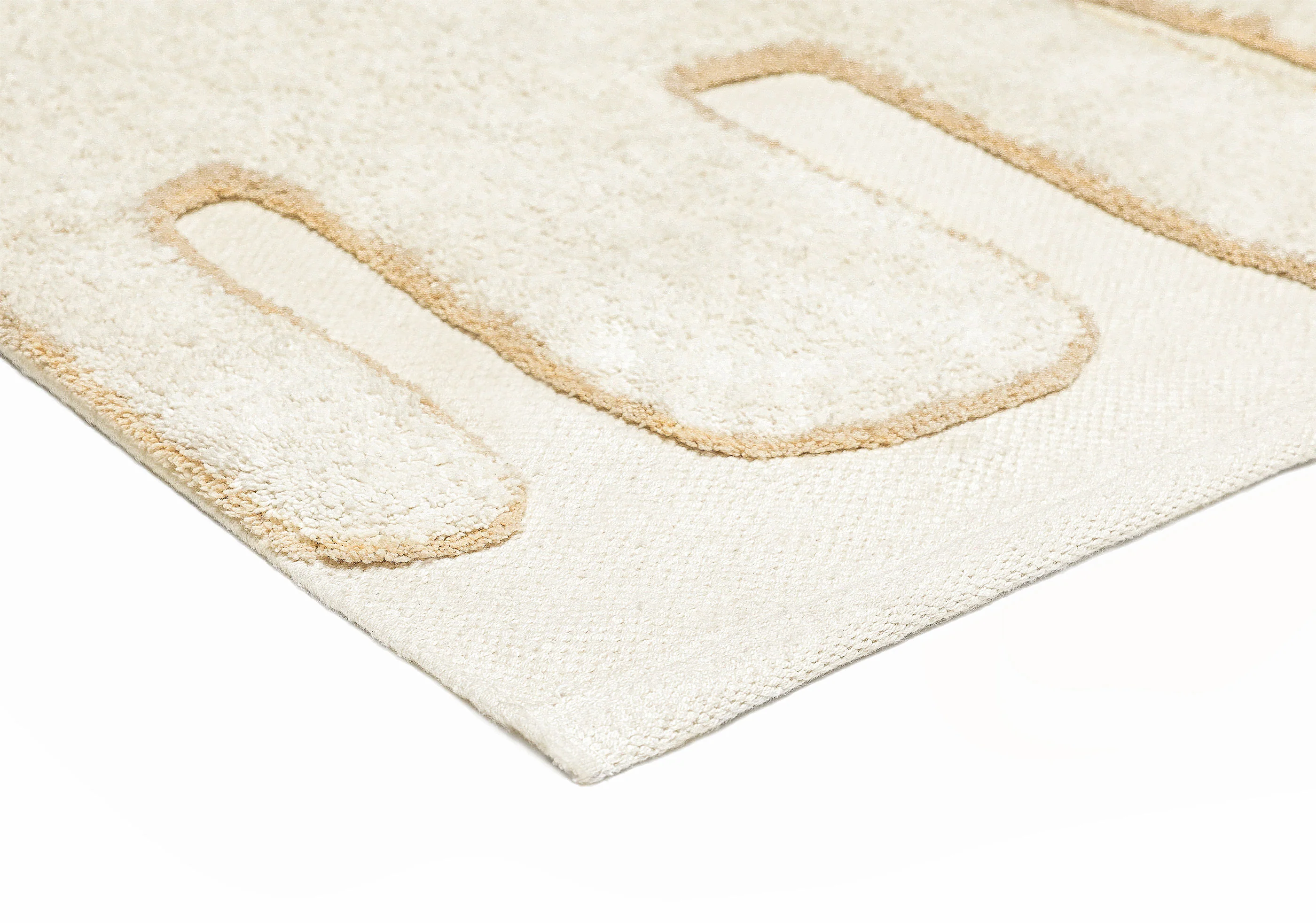 Lola Cream Abstract Cotton Washable Rug - Image 6
