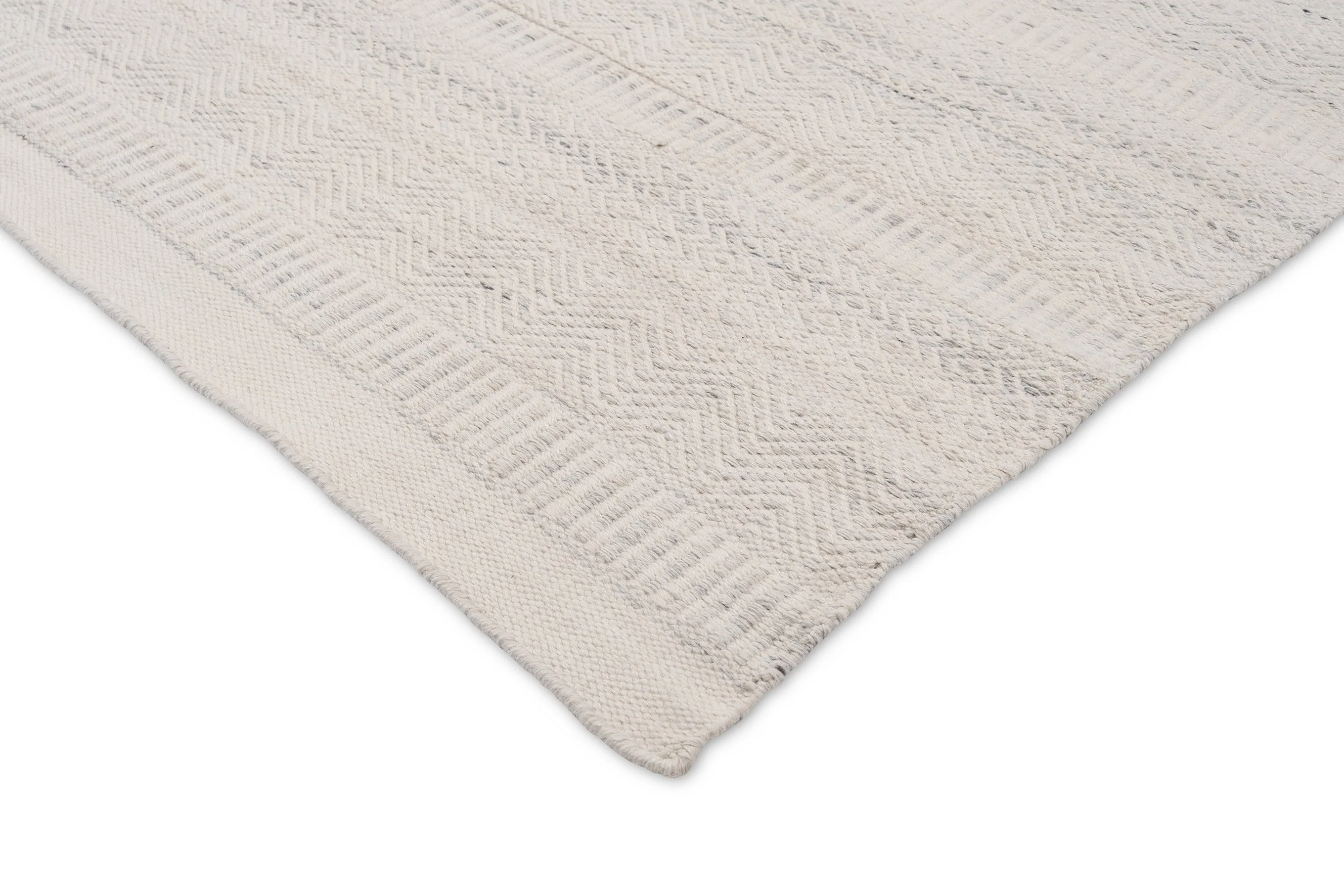 Loretta Cream and Grey Indoor Outdoor P.E.T Rug - Image 8