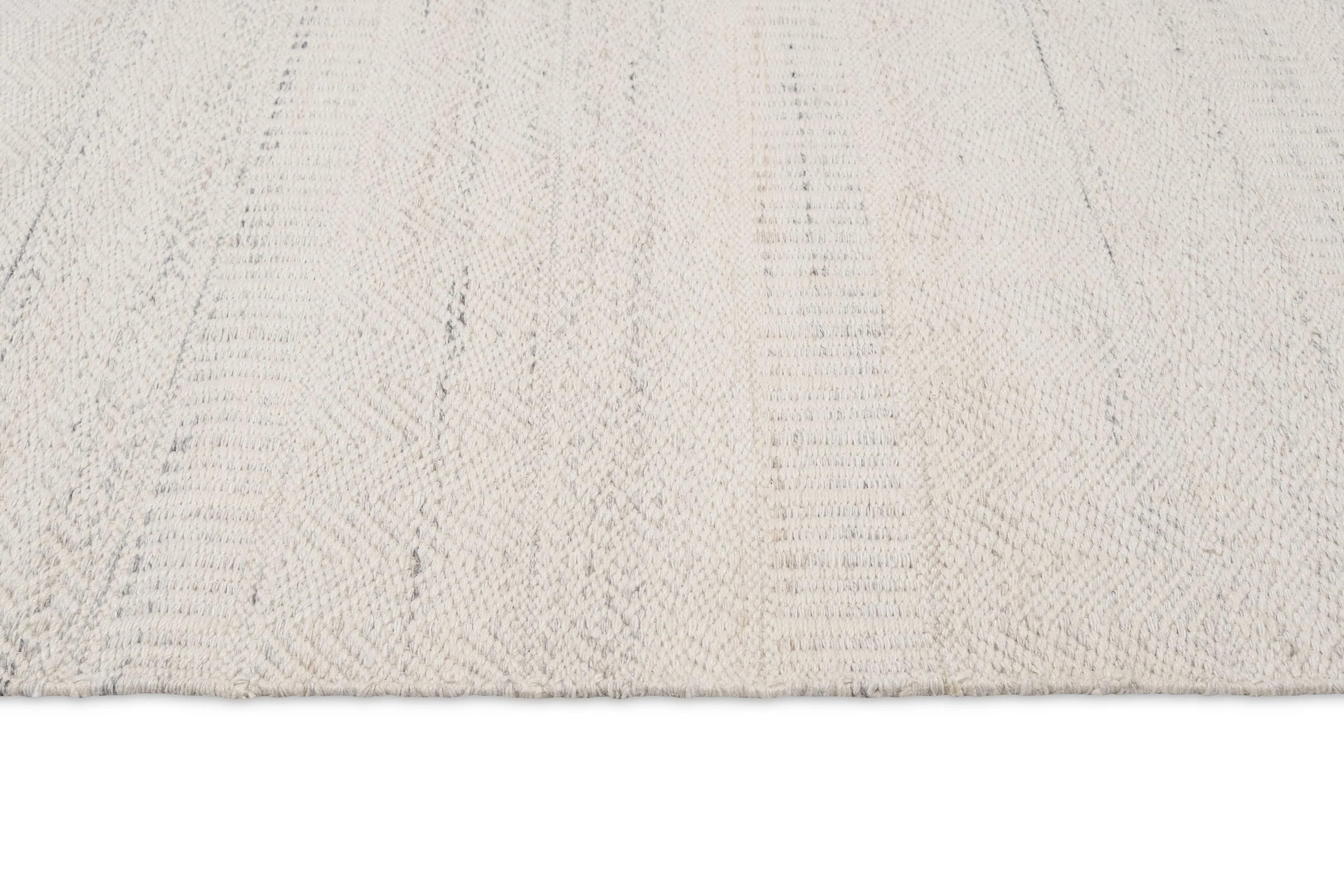 Loretta Cream and Grey Indoor Outdoor P.E.T Runner Rug - Image 3