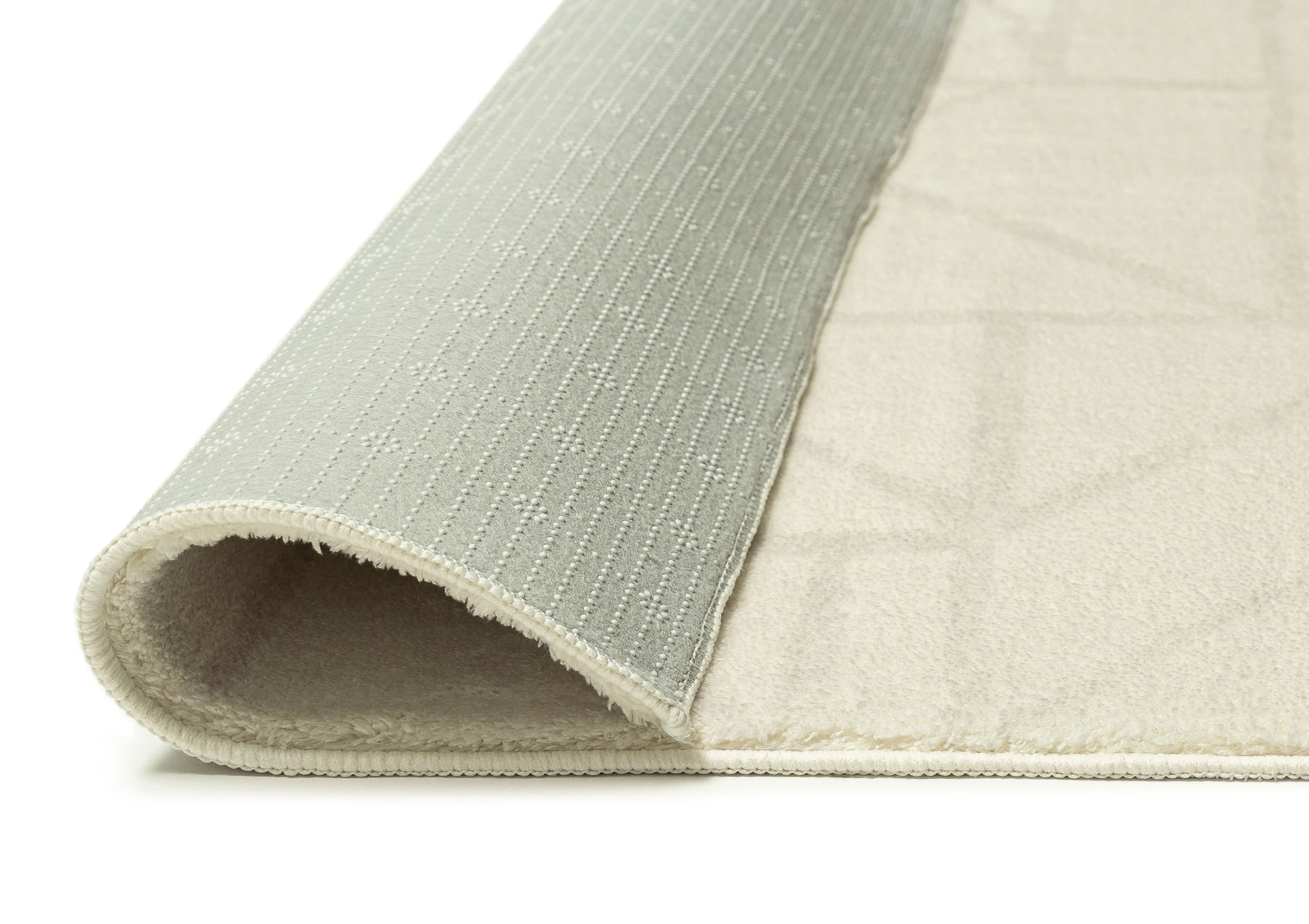 Luca Grey Cream Geometric Washable Rug - Image 7