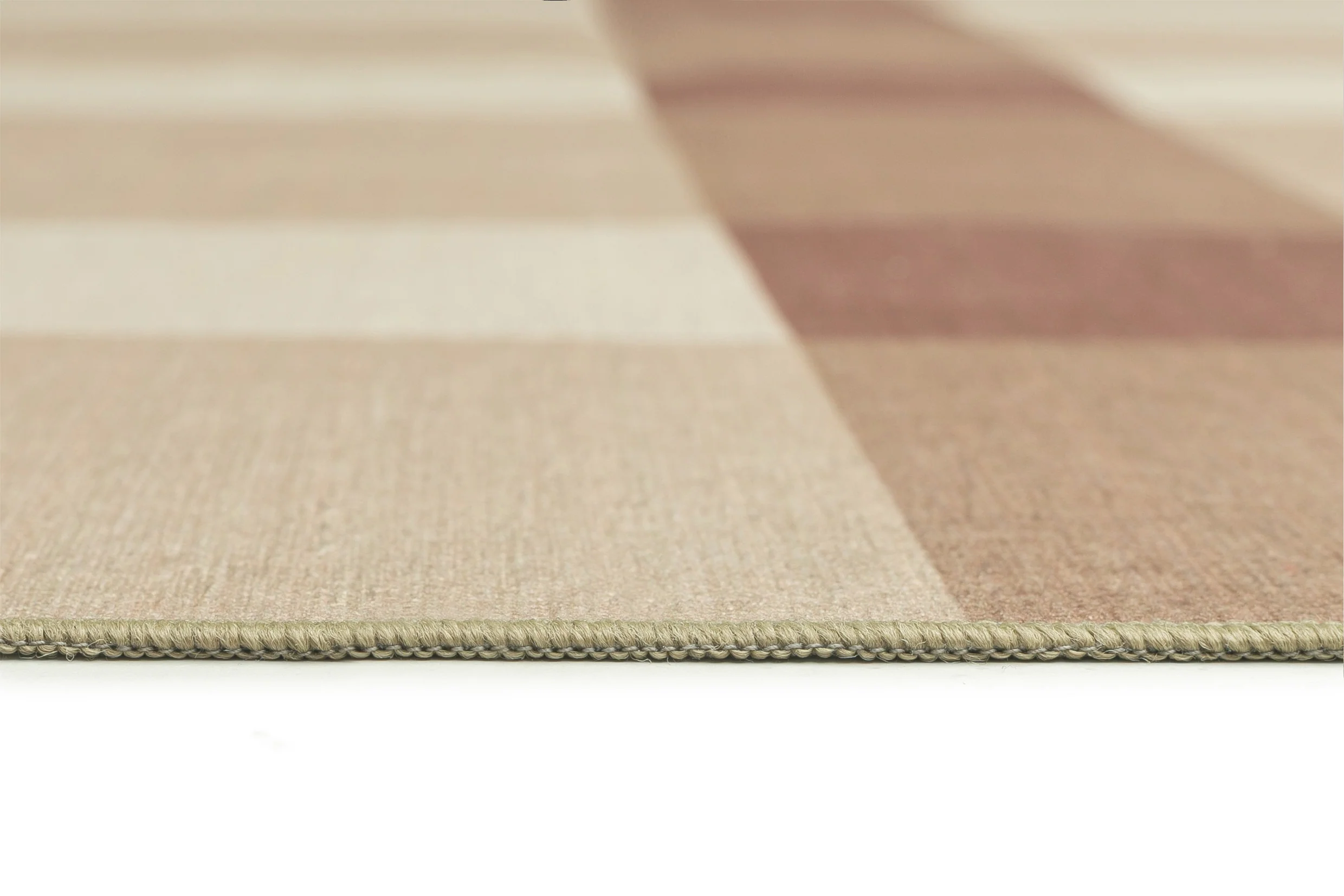 Lucca Beige Ivory and Terracotta Checkered Indoor Outdoor Rug - Image 11