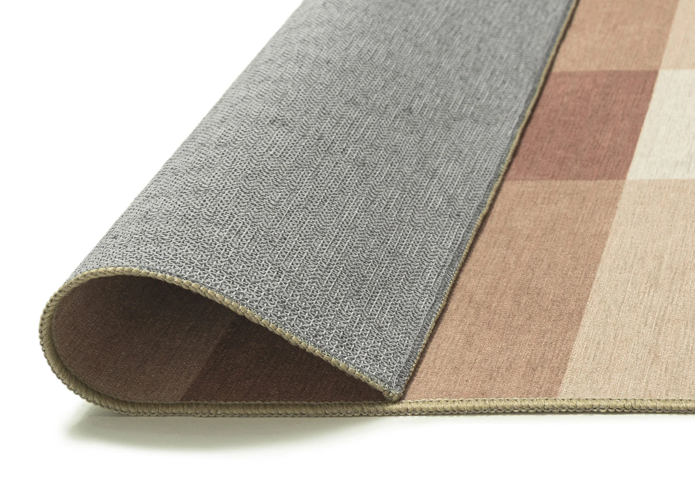 Lucca Beige Ivory and Terracotta Checkered Indoor Outdoor Rug - Image 9