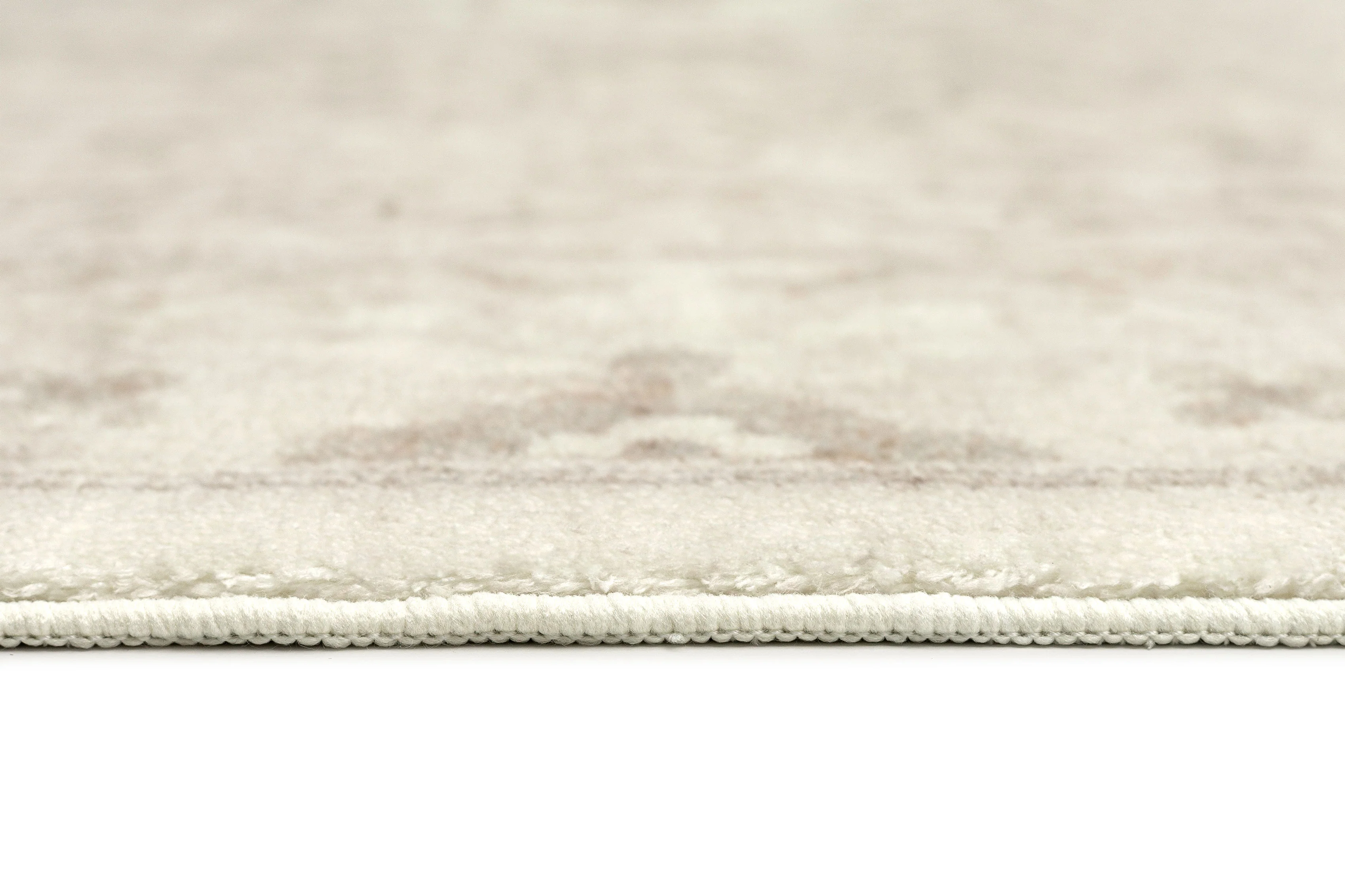 Lucille Cream and Beige Distressed Washable Rug - Image 12