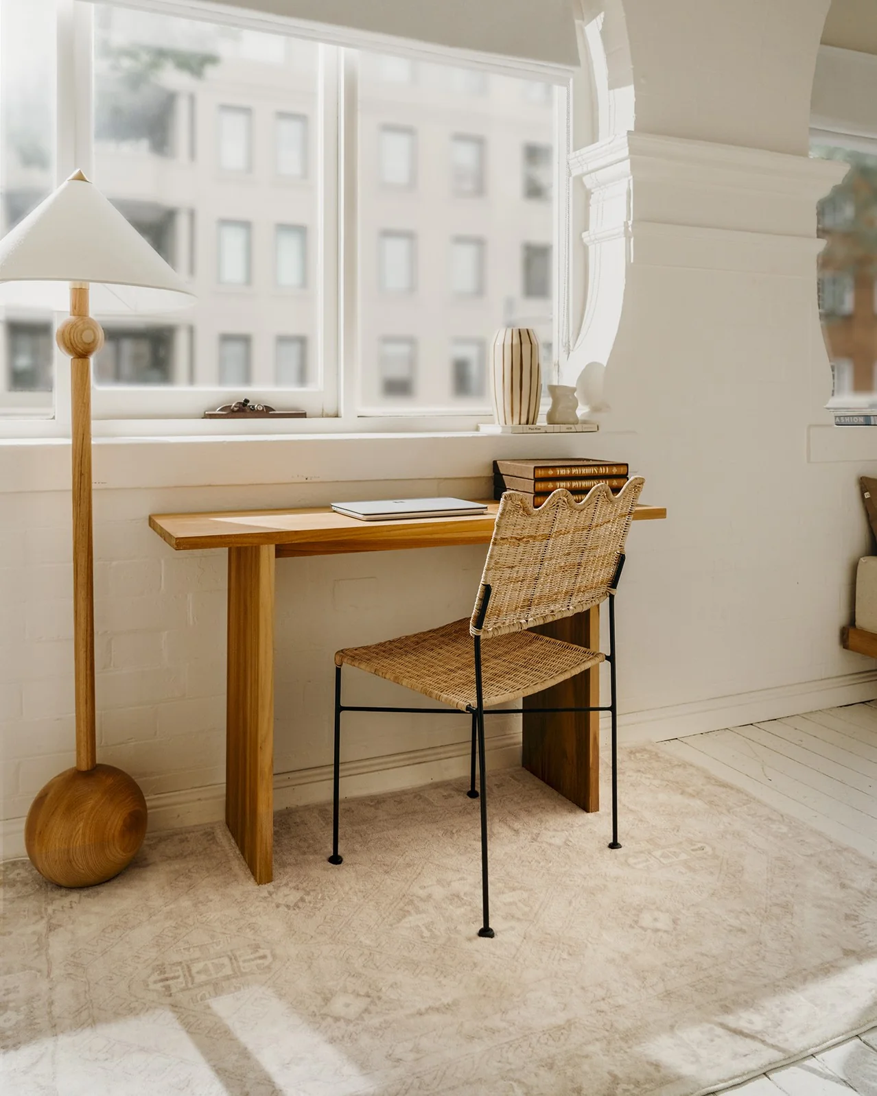 Lucille Cream and Beige Distressed Washable Rug - Image 2