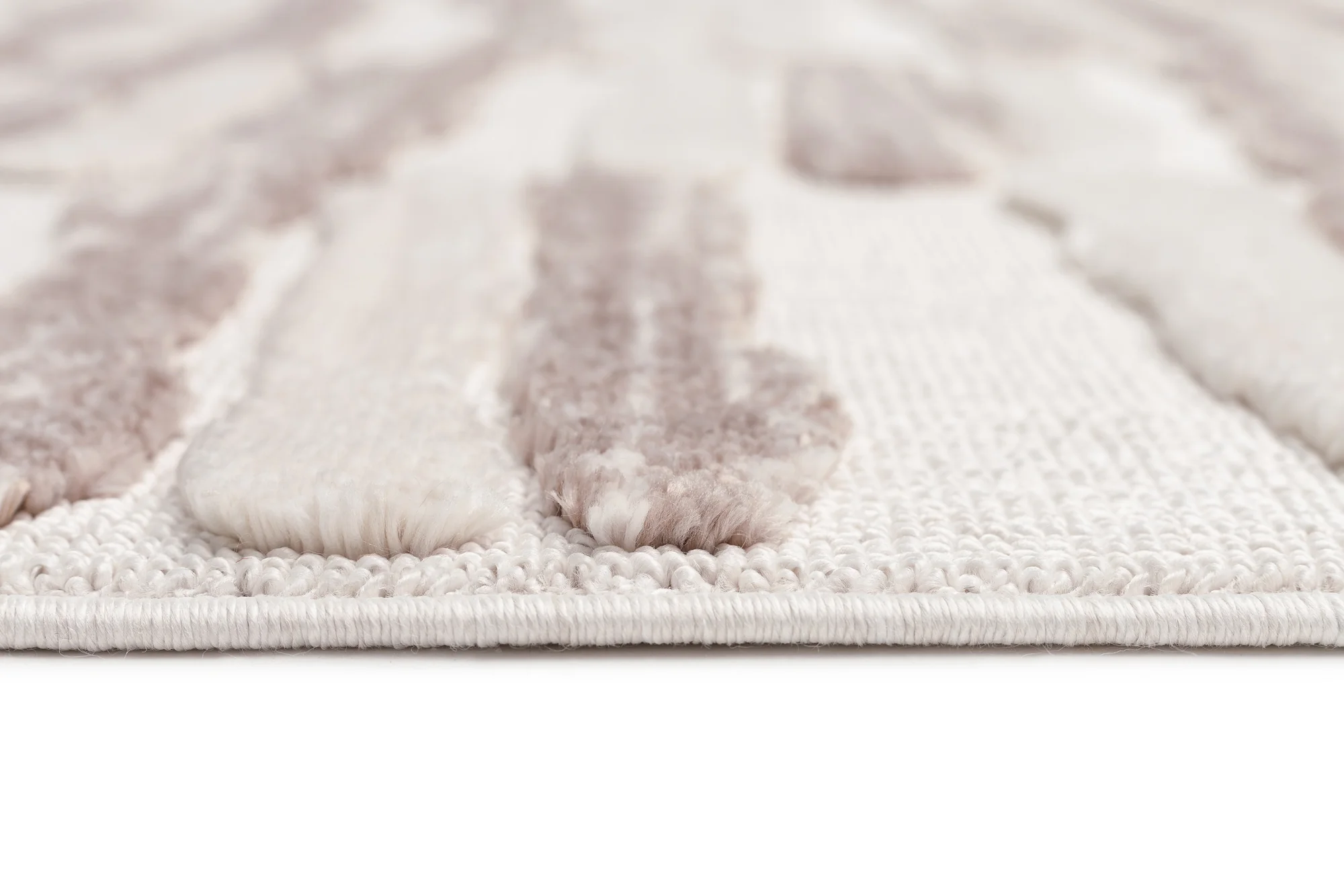 Luiza Ivory and Beige Abstract Striped Rug - Image 10