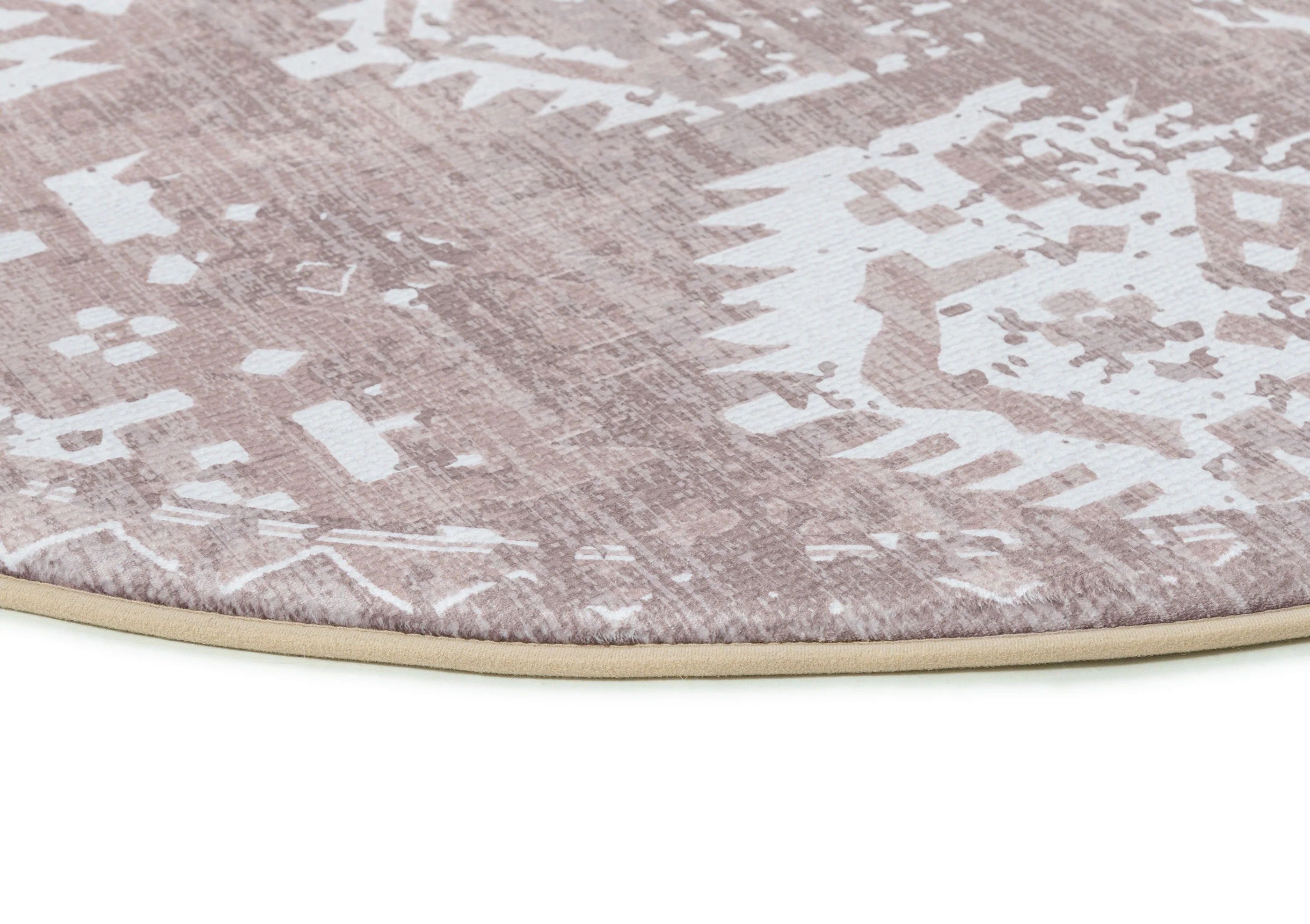Lumi Grey Plush Rollie Pollie Round Playmat - Image 4