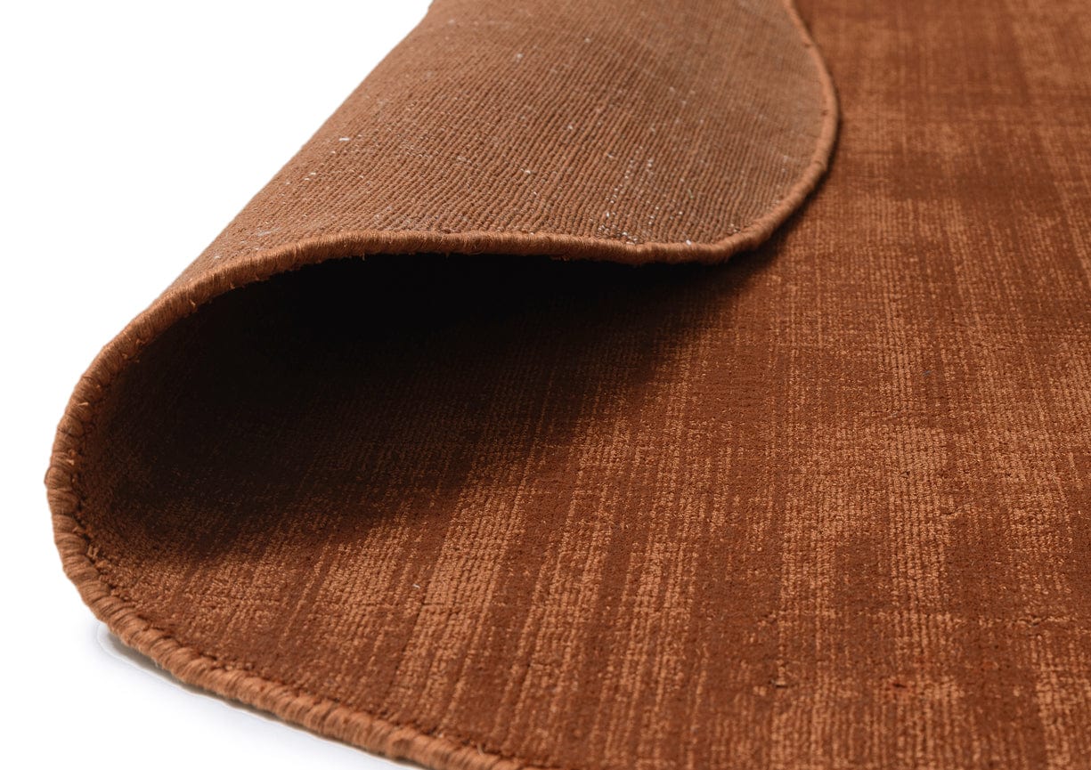 Lupe Terracotta Handwoven Round Rug - Image 6