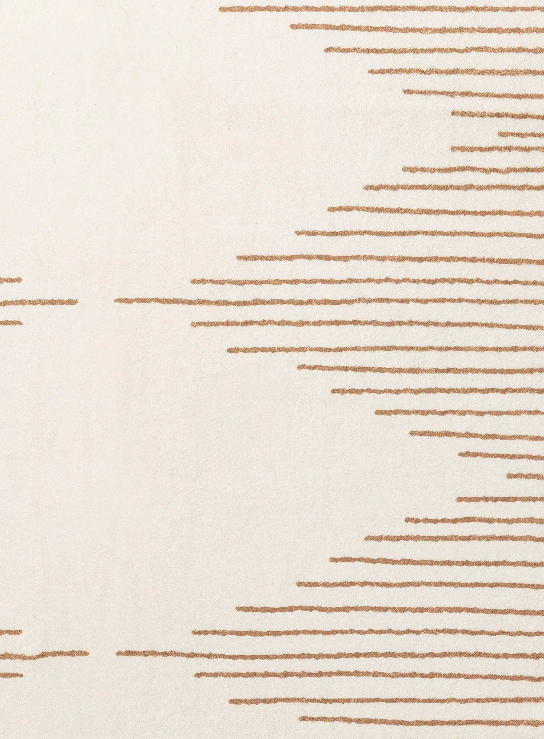 Lyra Ivory and Brown Diamond Stripe Washable Rug - Image 20