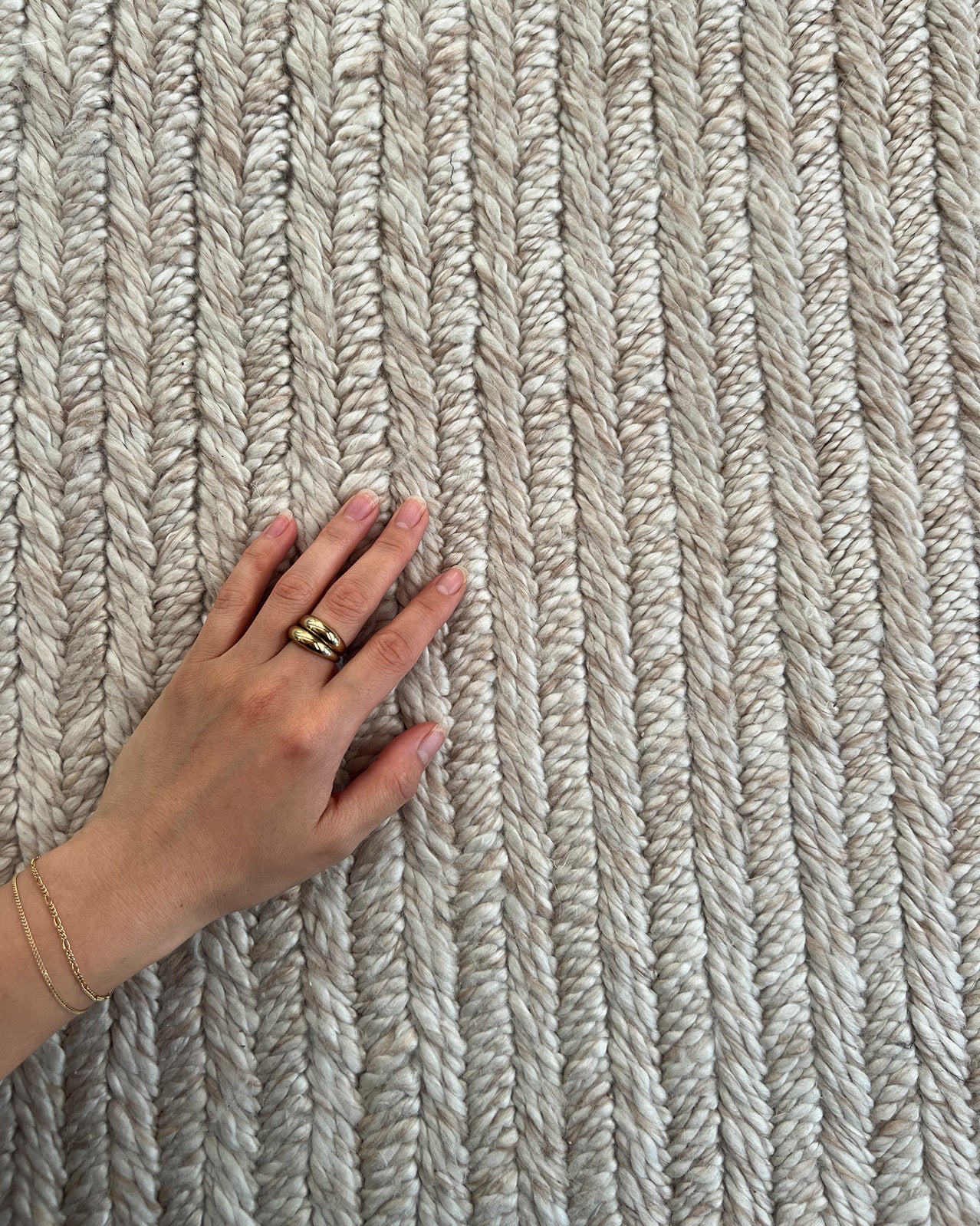 Mabel Cream and Beige Braided Rug - Image 2